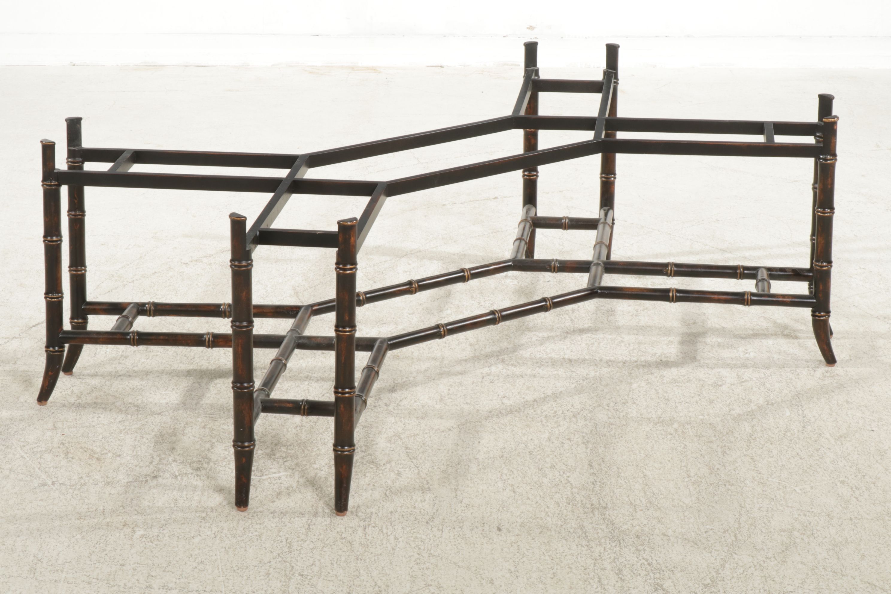 E.J. Victor Gilt-Wood and Chinoiserie Butler’s Tray Coffee Table