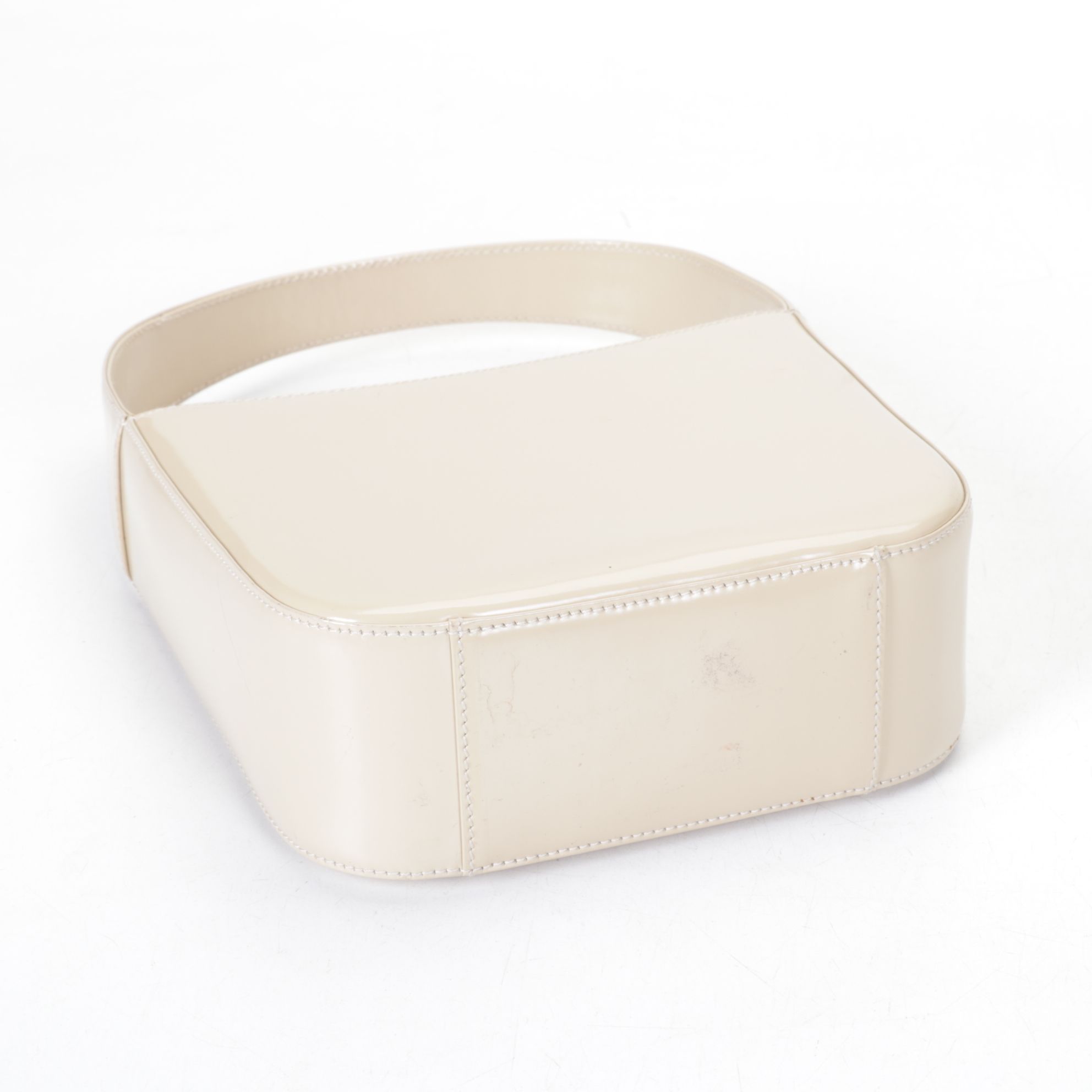 Gucci GG Beige Patent Leather Handbag