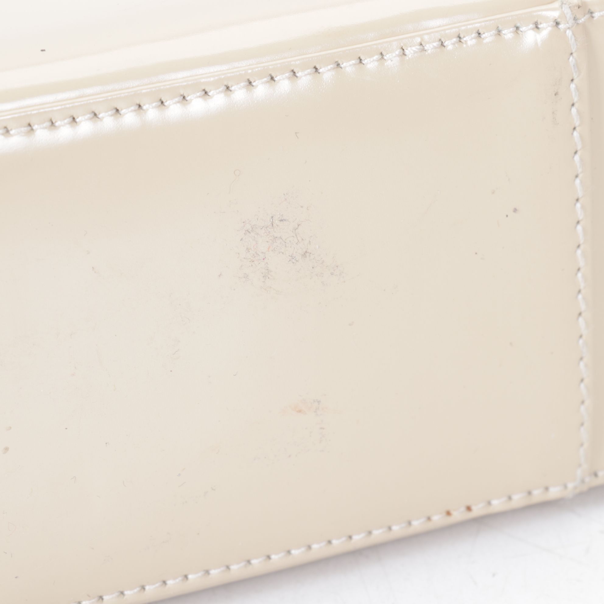 Gucci GG Beige Patent Leather Handbag