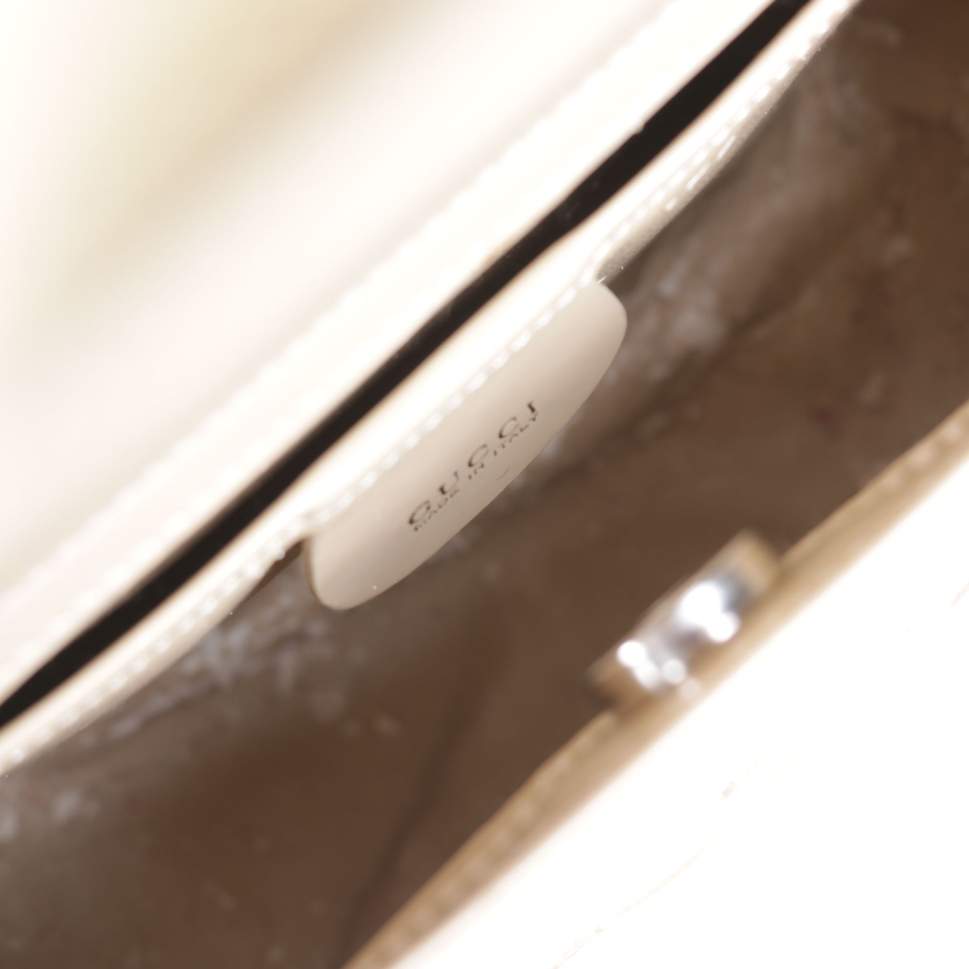 Gucci GG Beige Patent Leather Handbag