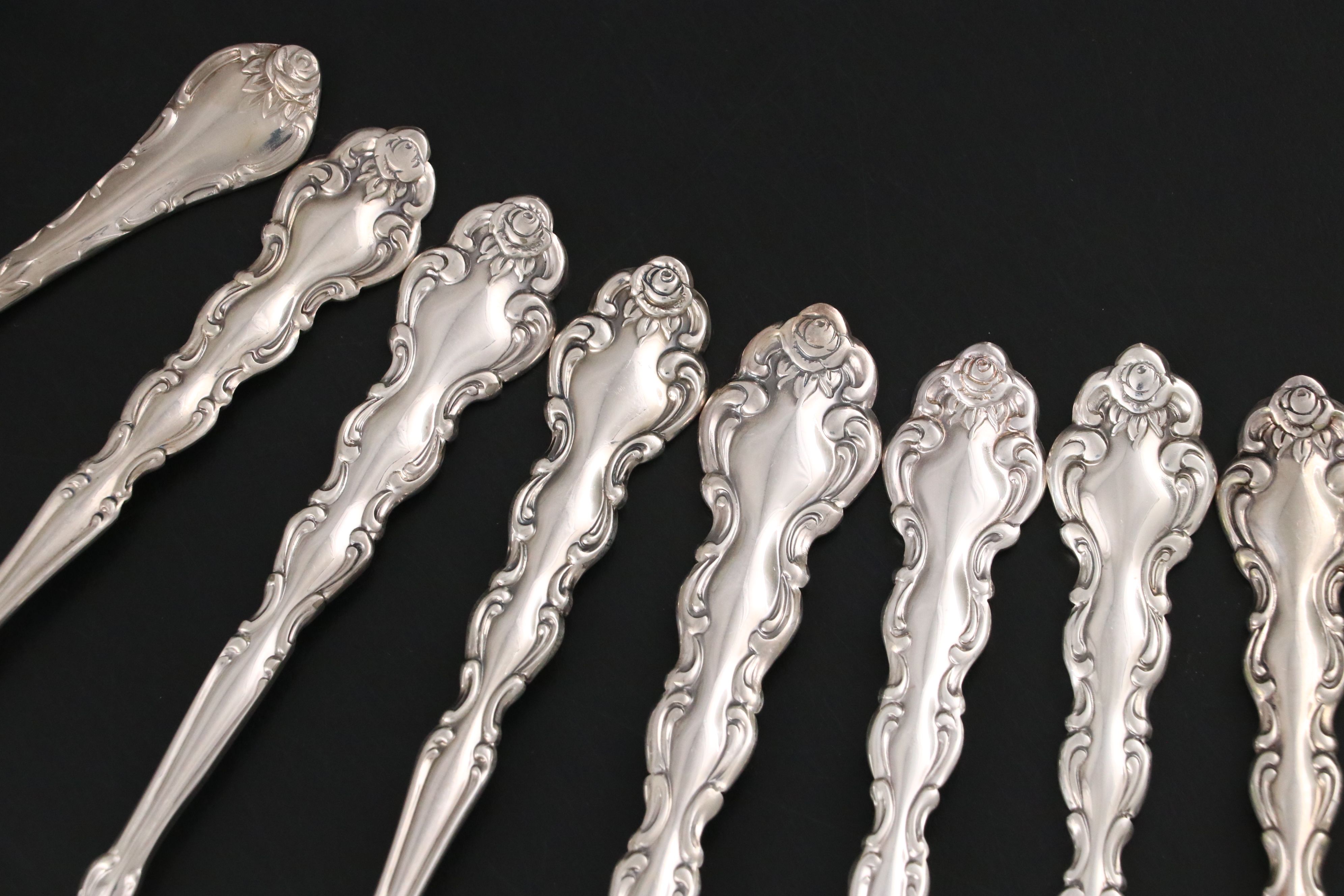 Oneida "Beethoven" Silver Plate Flatware with Other Silver Plate Salad Tongs