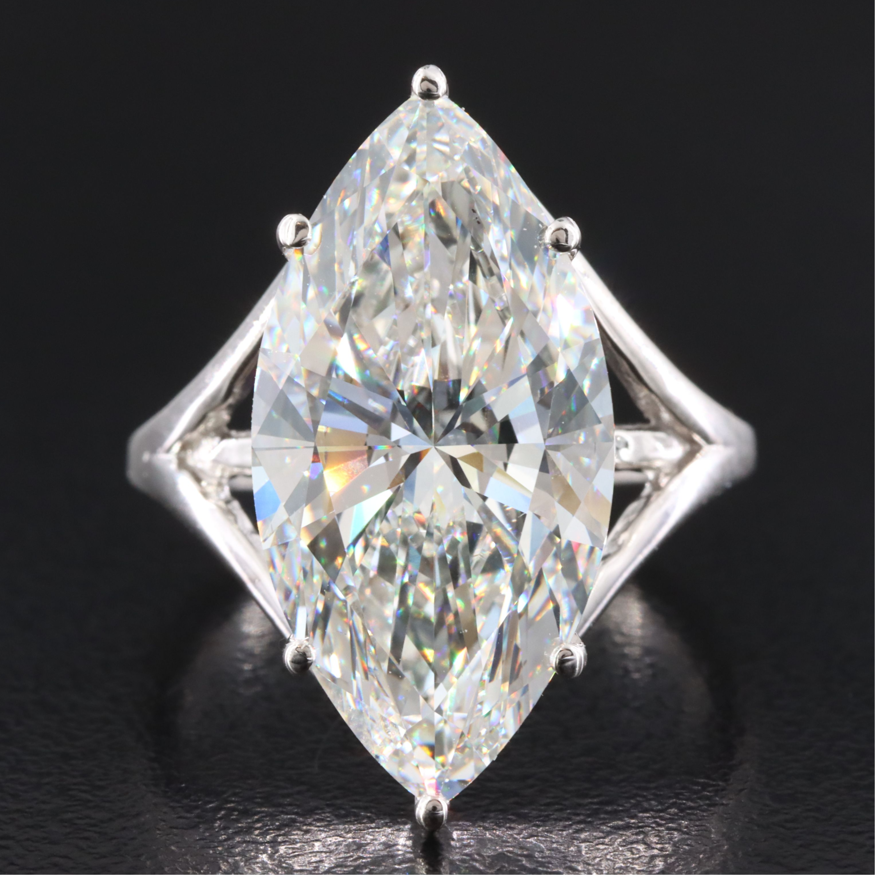 14K 10.06 CT Lab Grown Diamond Solitaire Ring with IGI Report