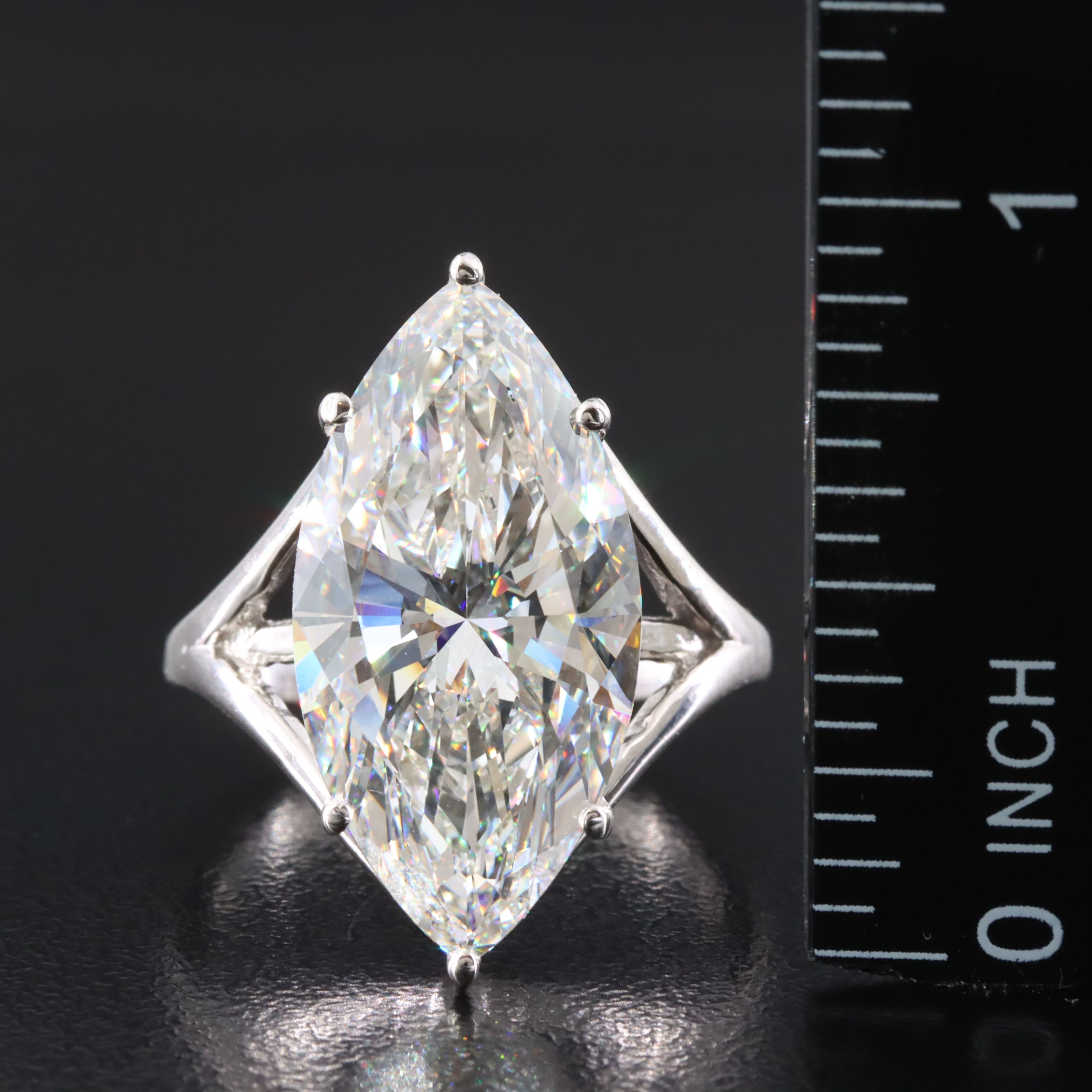 14K 10.06 CT Lab Grown Diamond Solitaire Ring with IGI Report