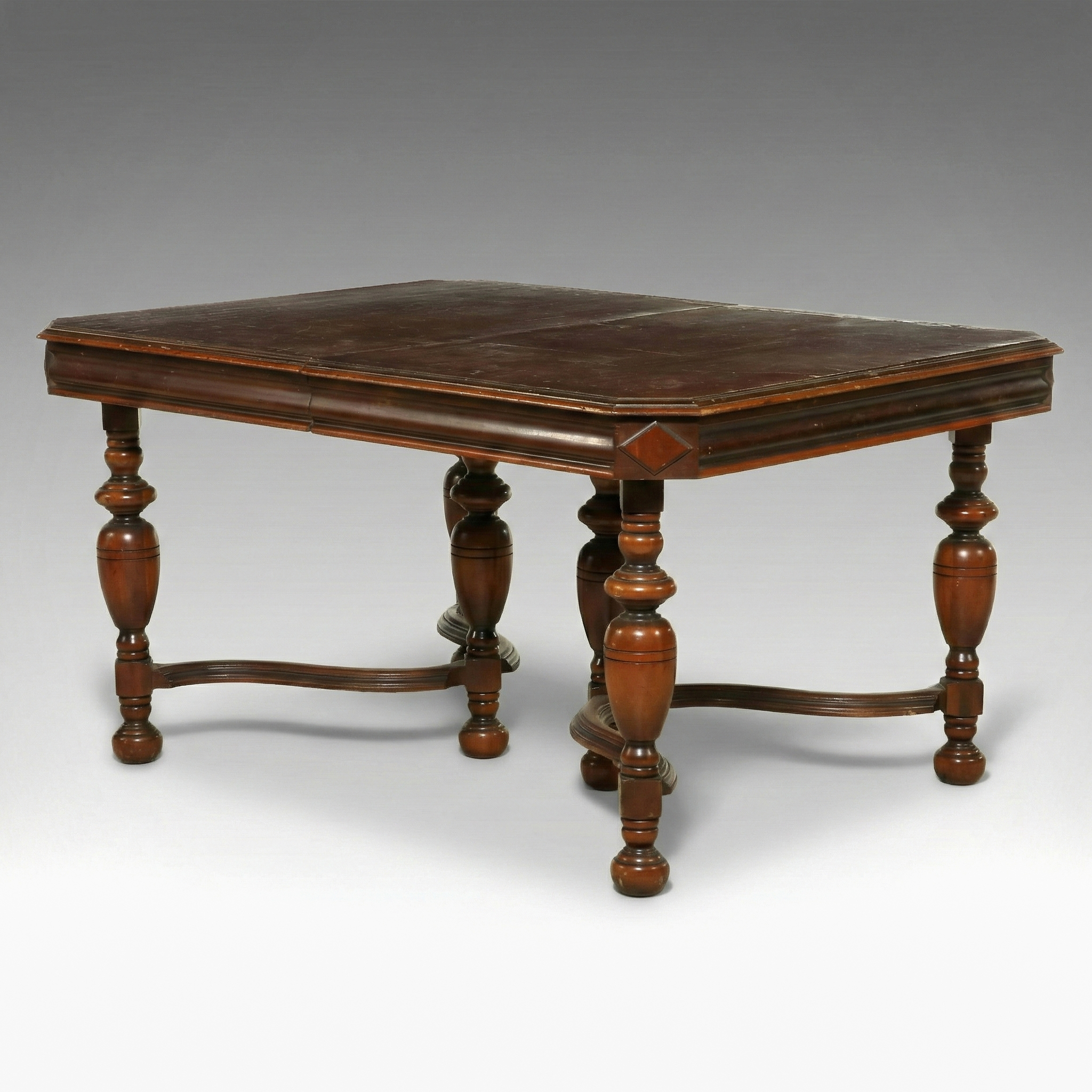 Renaissance Revival Walnut Dining Table, Late 19th Century