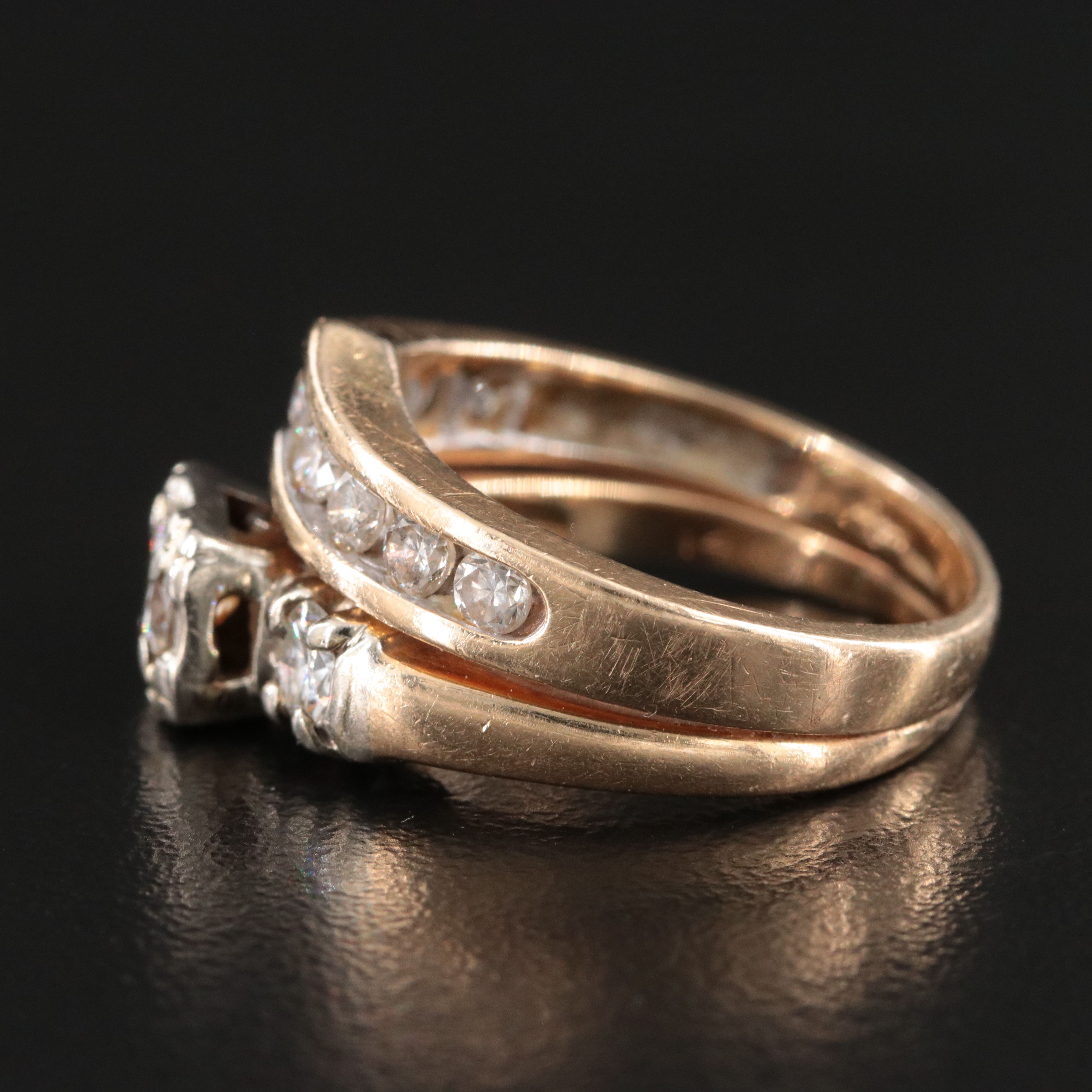 Vintage 14K 1.08 CTW Diamond Ring