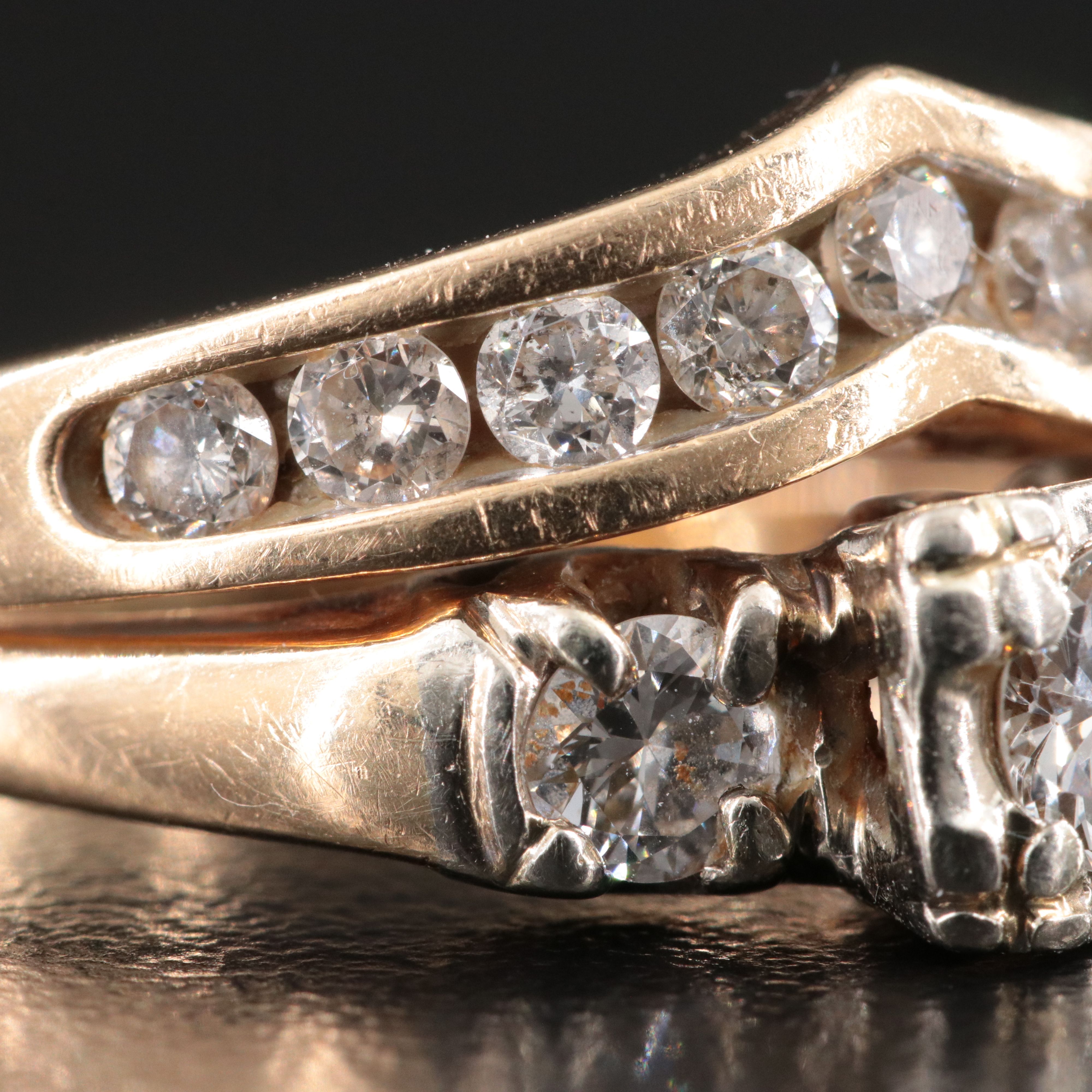 Vintage 14K 1.08 CTW Diamond Ring