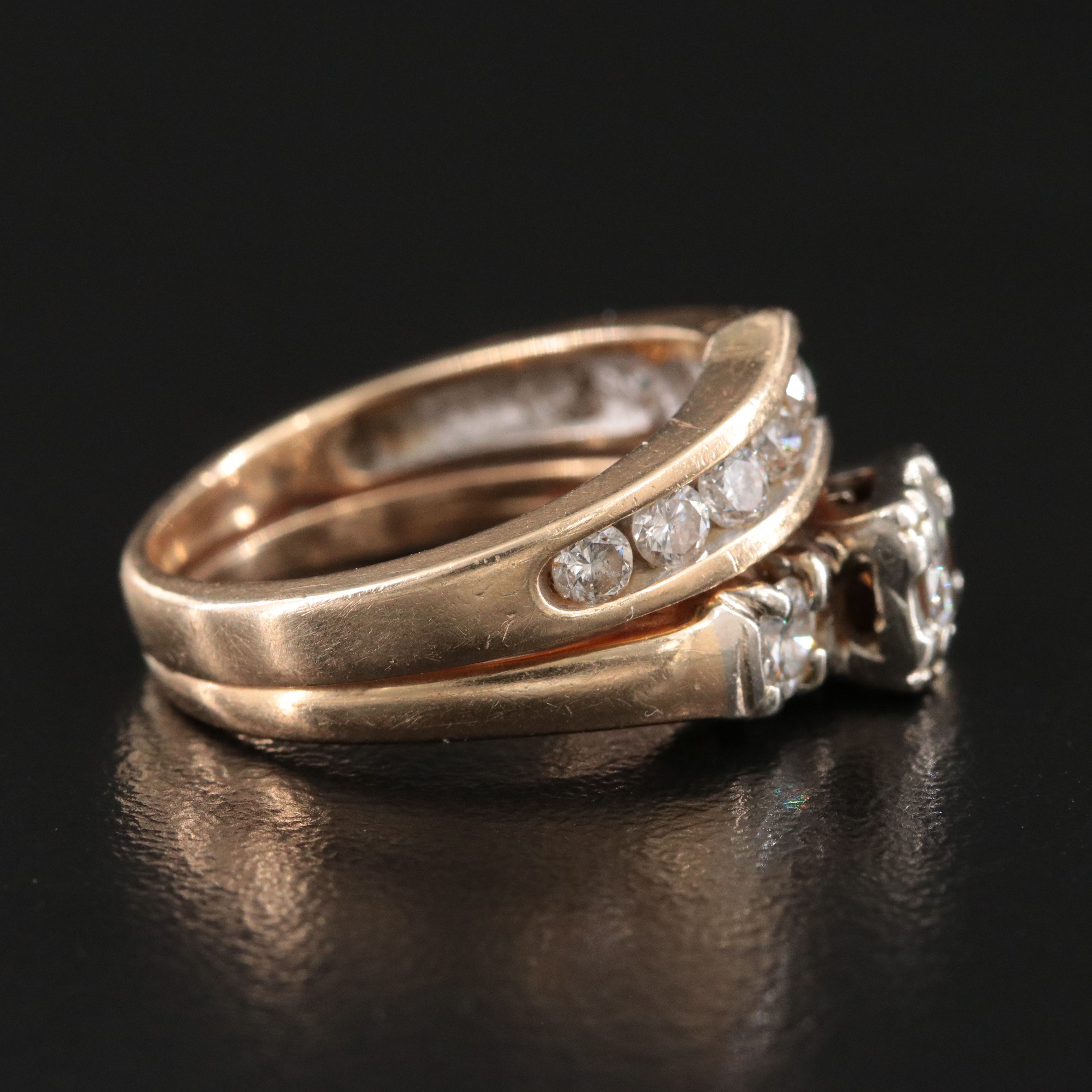 Vintage 14K 1.08 CTW Diamond Ring