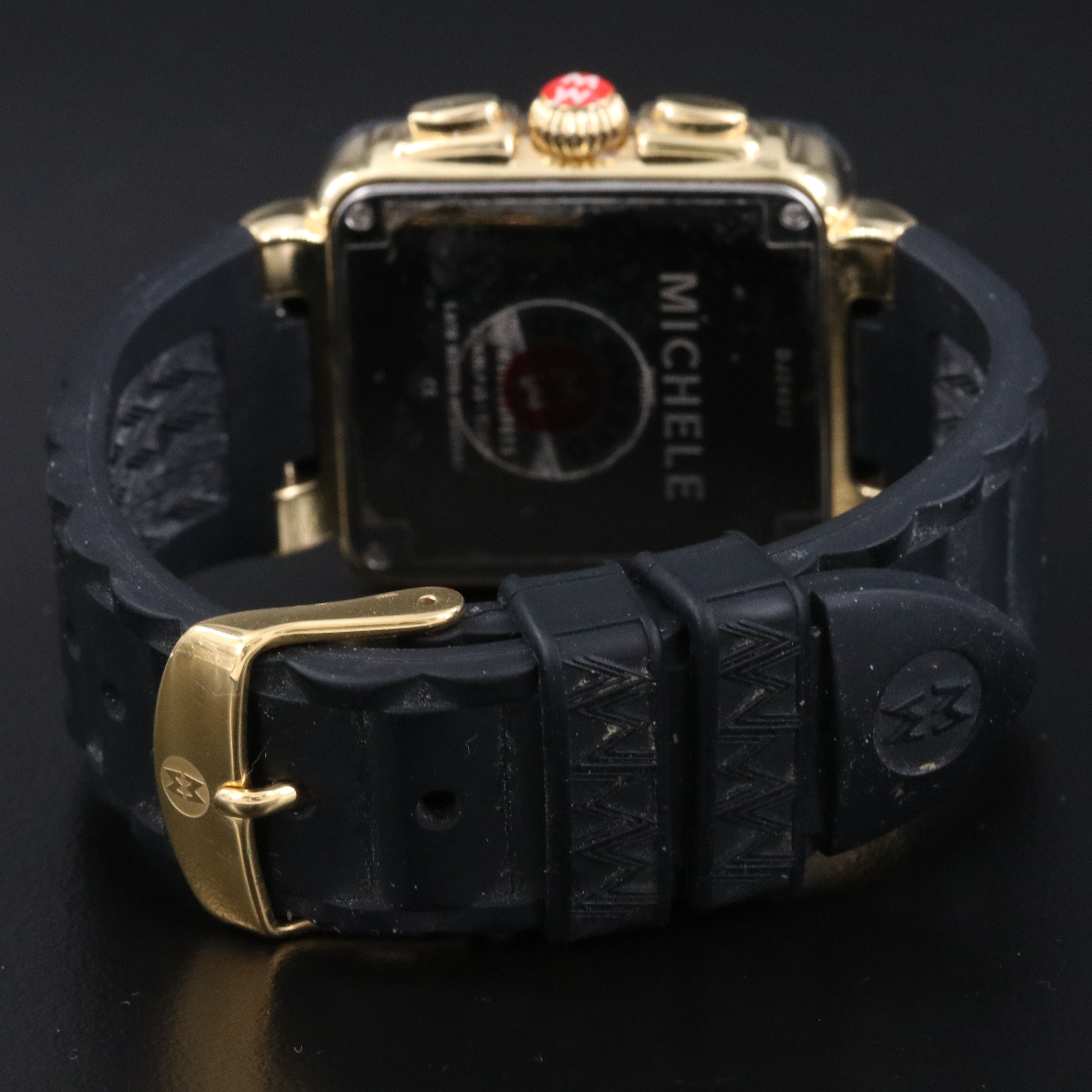 Michele Park Jelly Bean Swiss Quartz Chronograph Watch