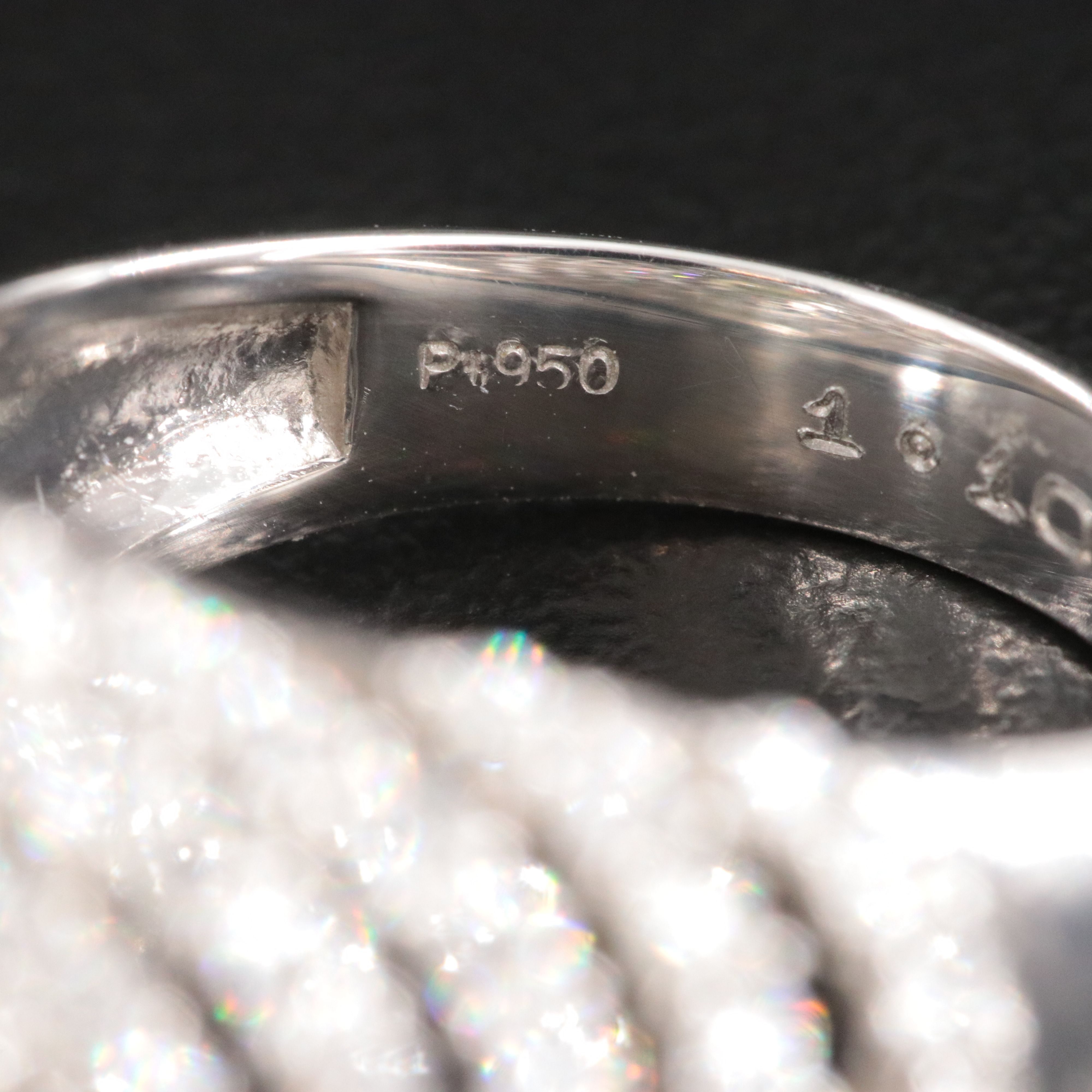 Platinum 1.10 CT Alexandrite and 1.44 CTW Diamond Dome Ring, Online GIA Report