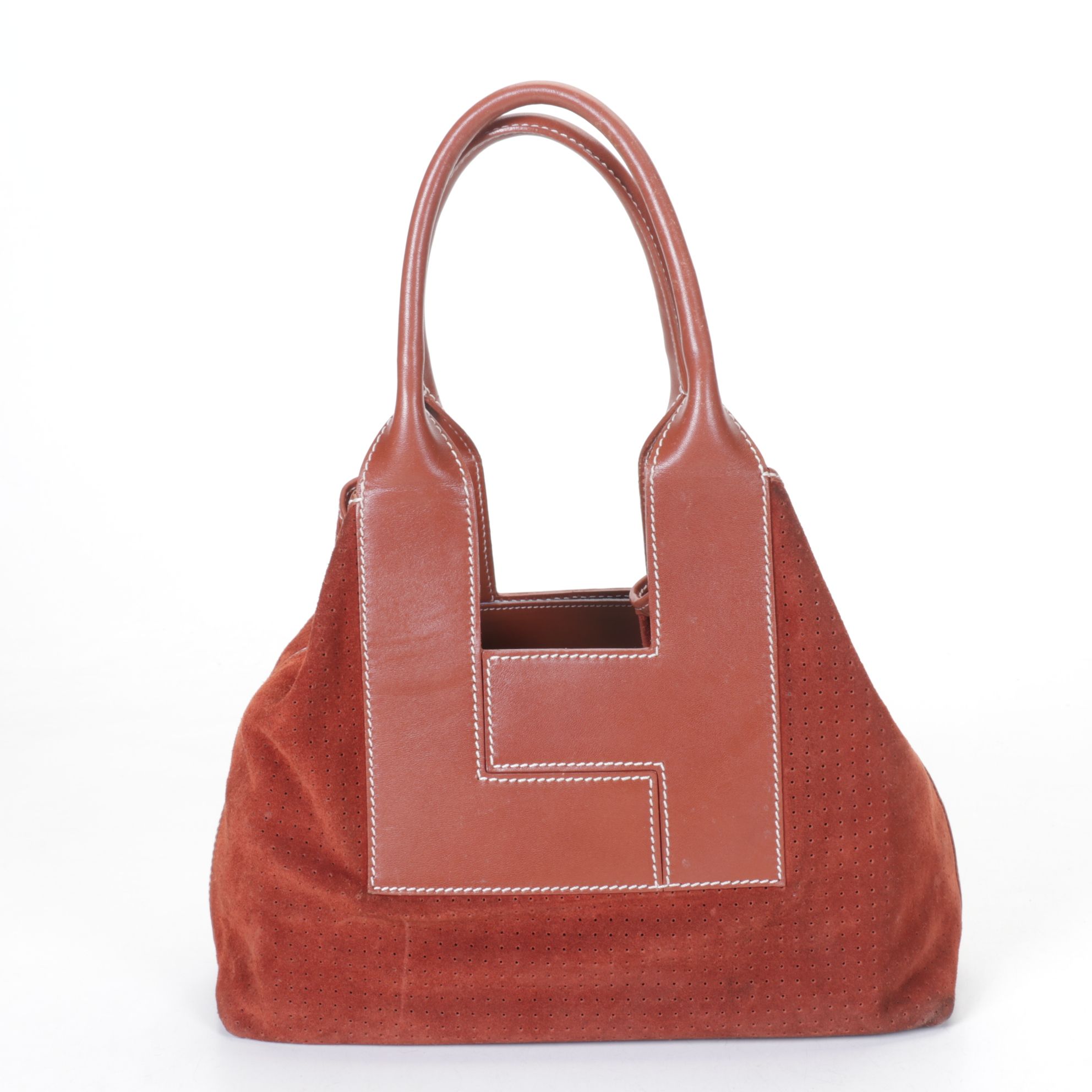 Lambertson Truex Suede & Leather Handbag with MZ Wallace Quilted Tote