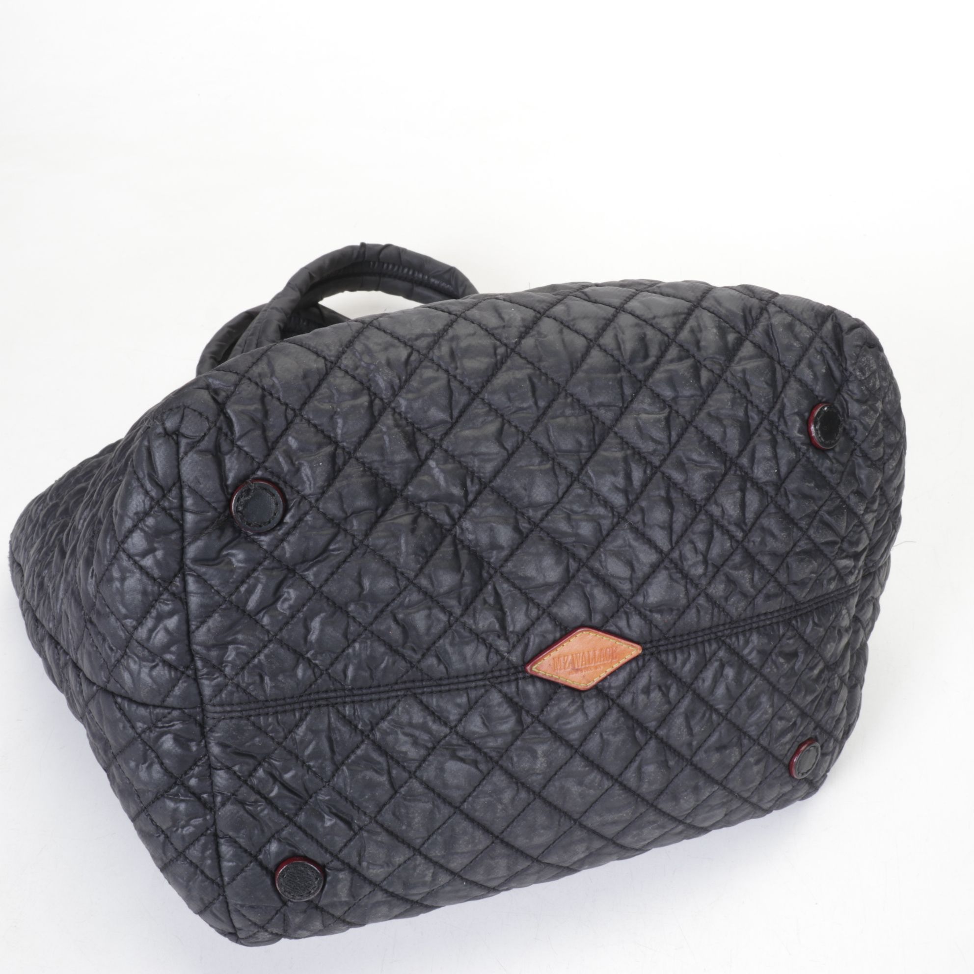 Lambertson Truex Suede & Leather Handbag with MZ Wallace Quilted Tote