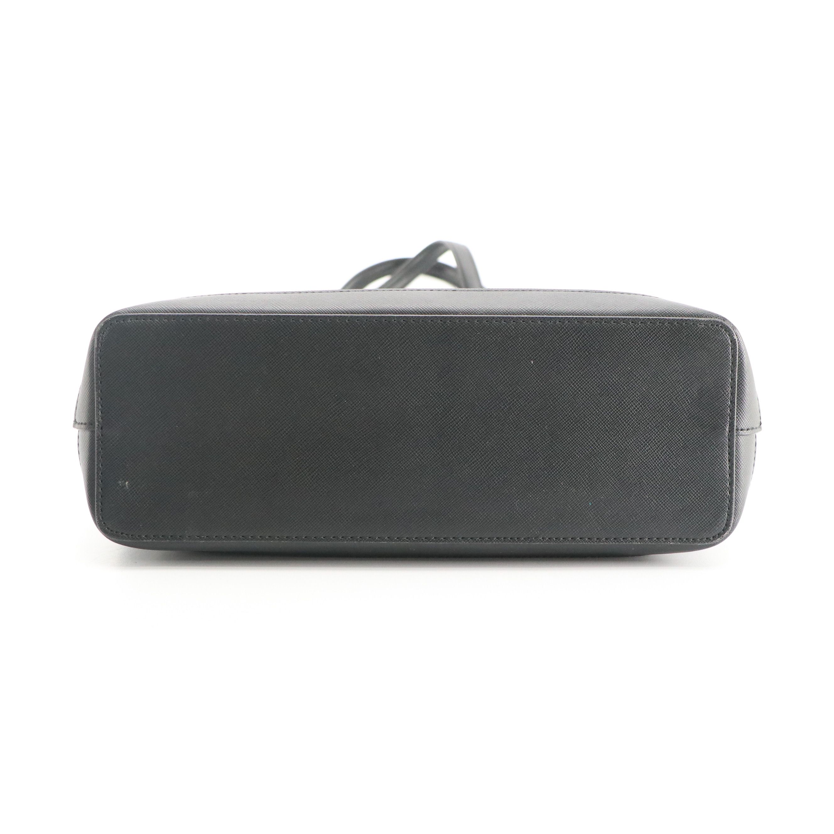 Kate Spade Black Glitter "Tinsel" Tote Bag, Brighton Embellished Leather Bag