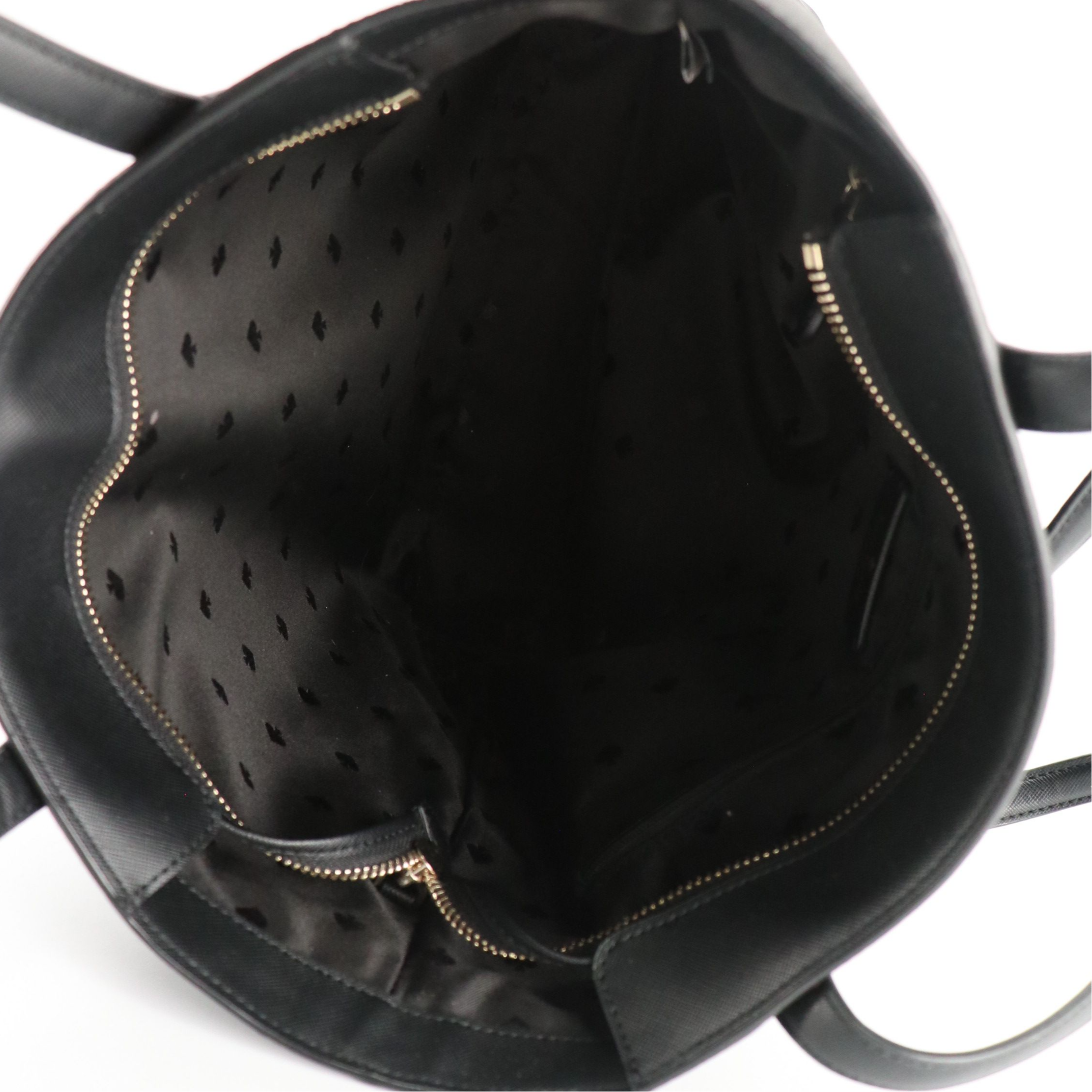 Kate Spade Black Glitter "Tinsel" Tote Bag, Brighton Embellished Leather Bag