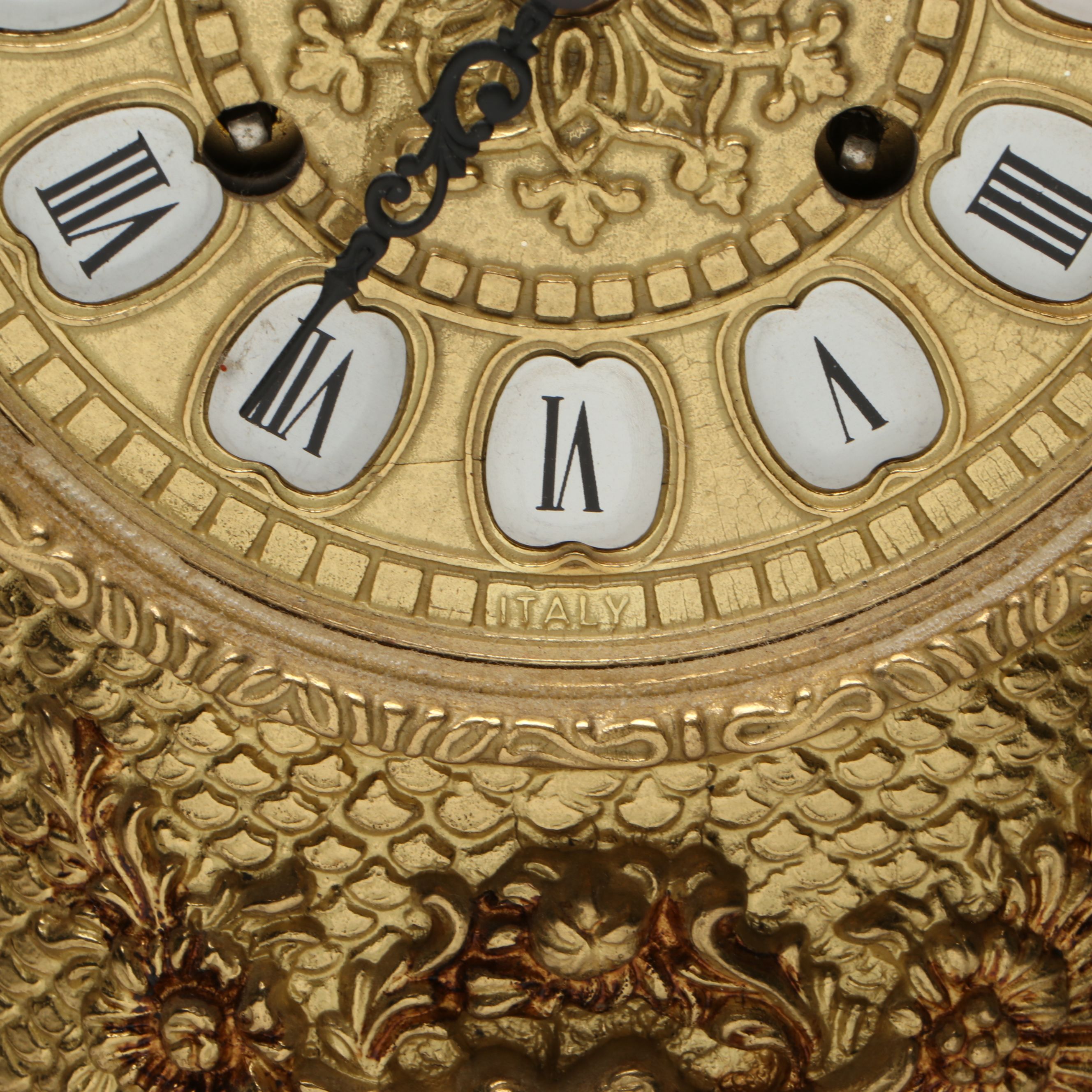 Louis XIV Style Gilt Mantel Clock