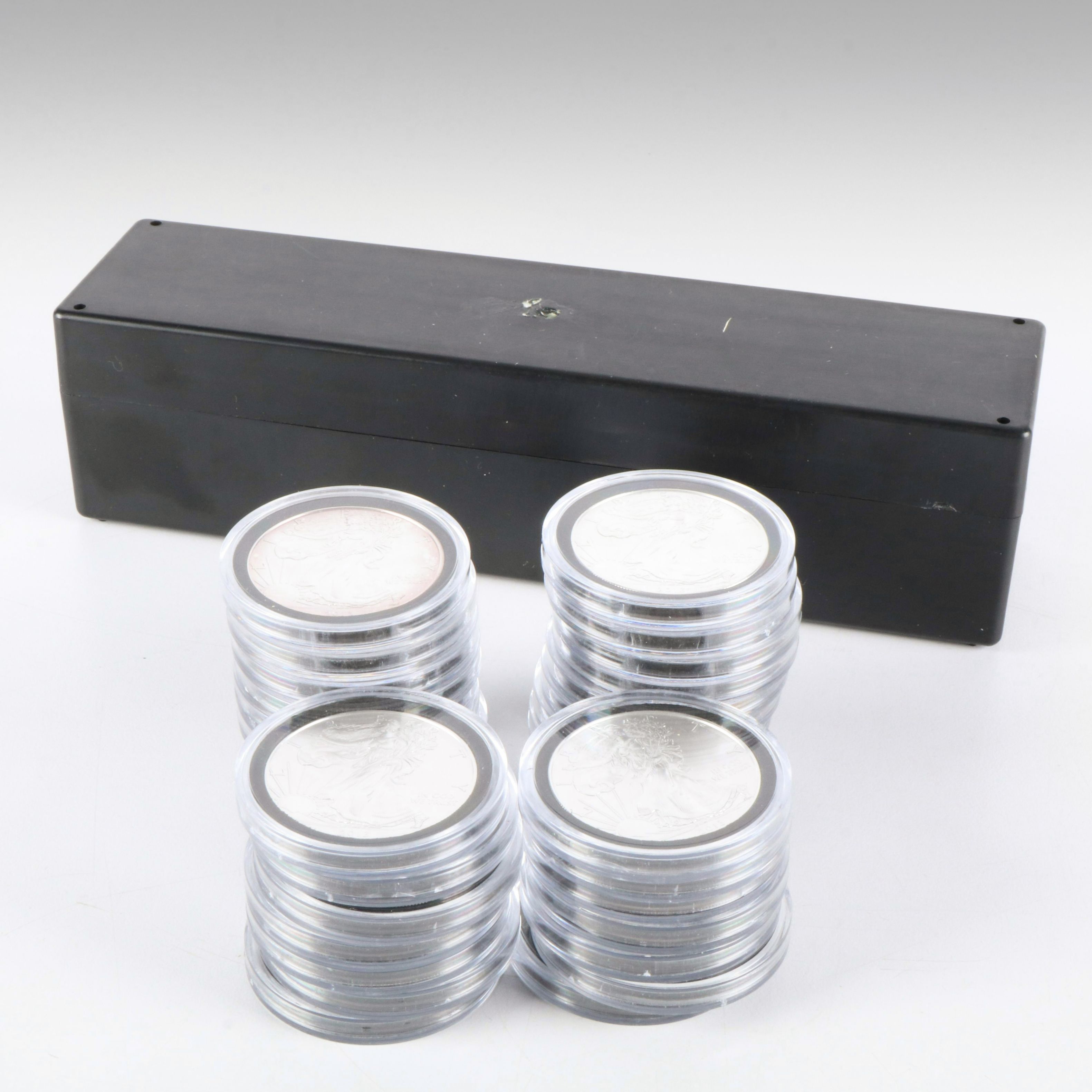 Box of Twenty-Three 2013 American Silver Eagle Bullion Coins