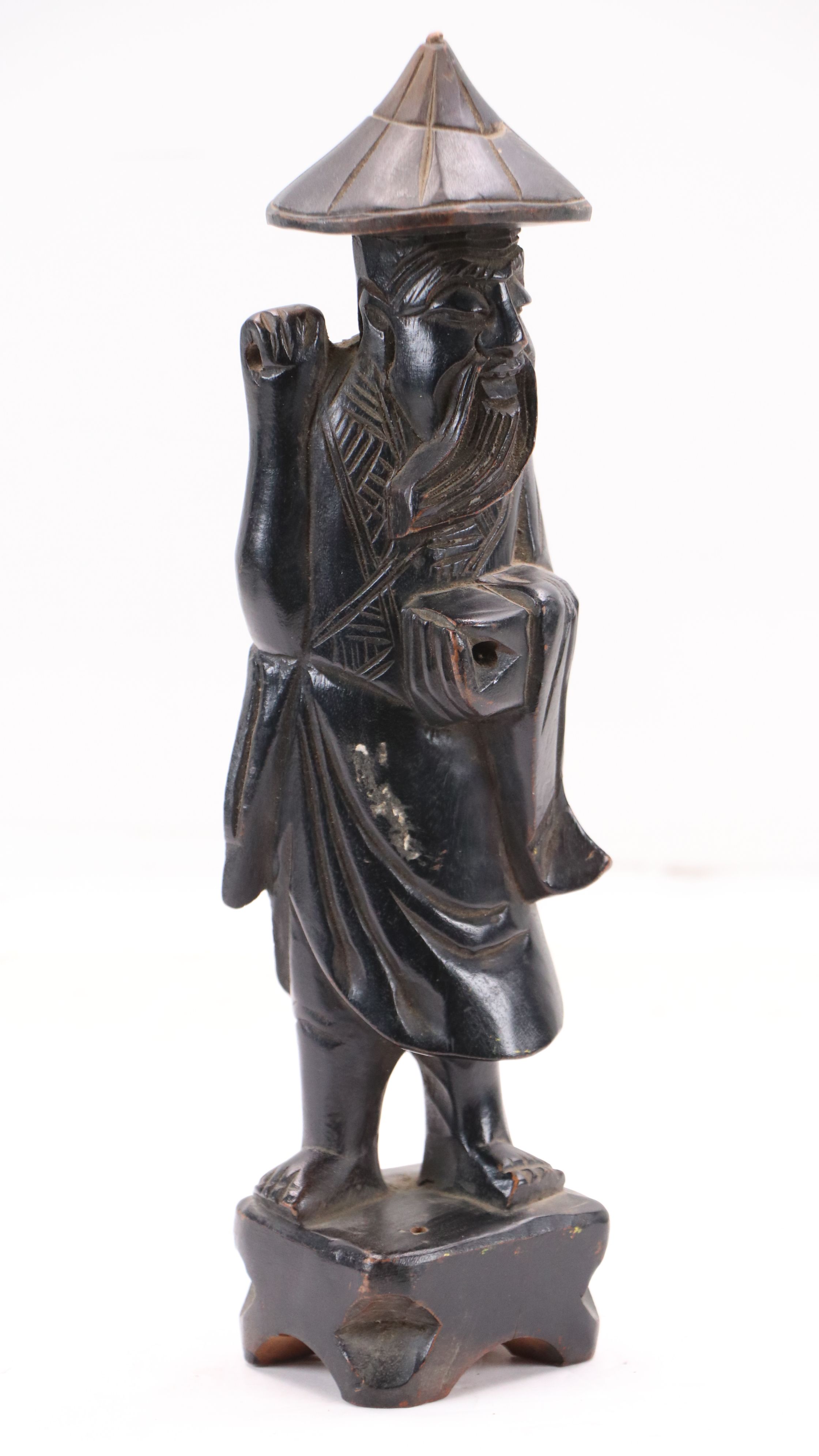 Chinese School Hand-Carved Wooden Figures