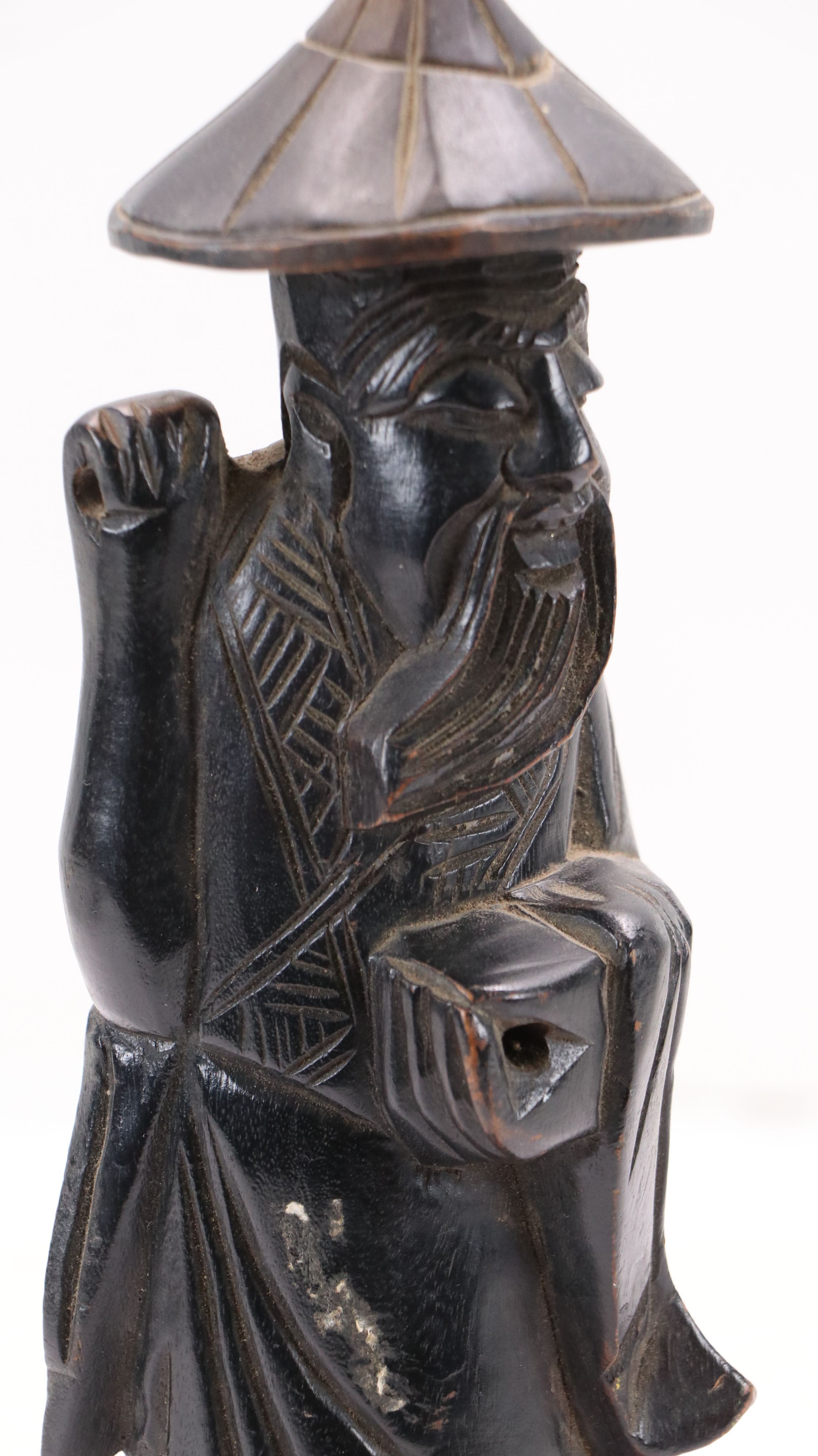 Chinese School Hand-Carved Wooden Figures