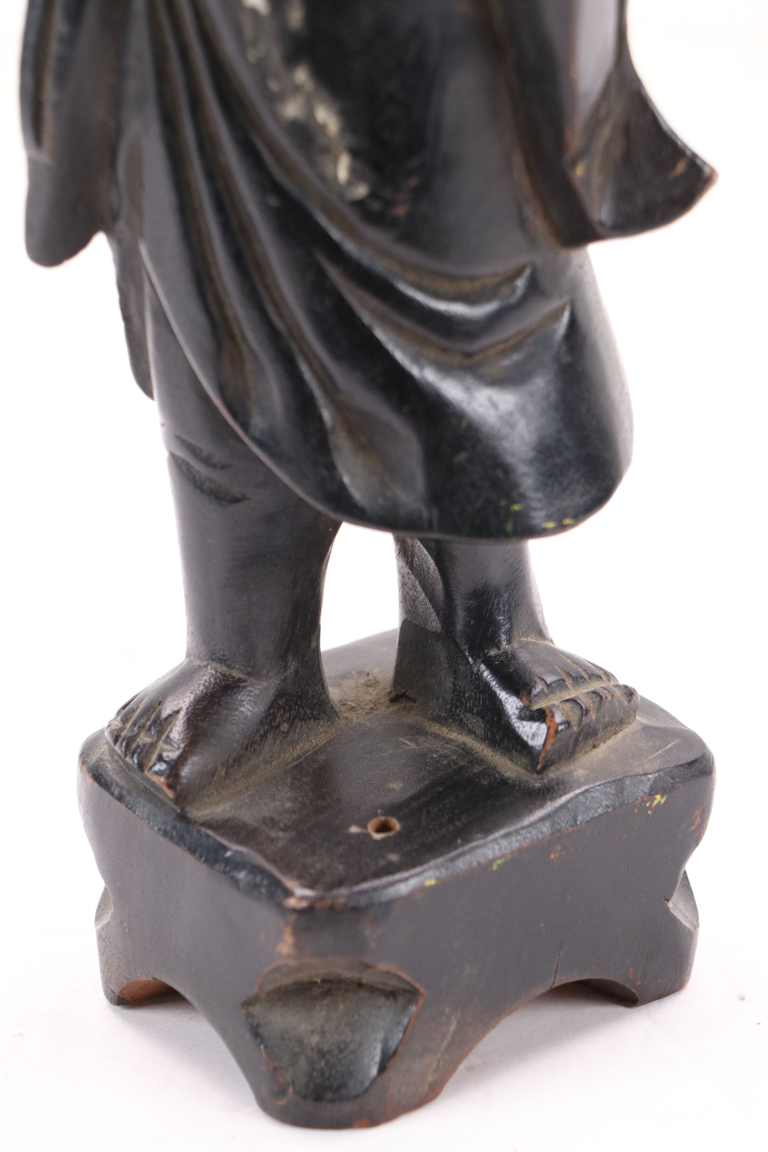 Chinese School Hand-Carved Wooden Figures