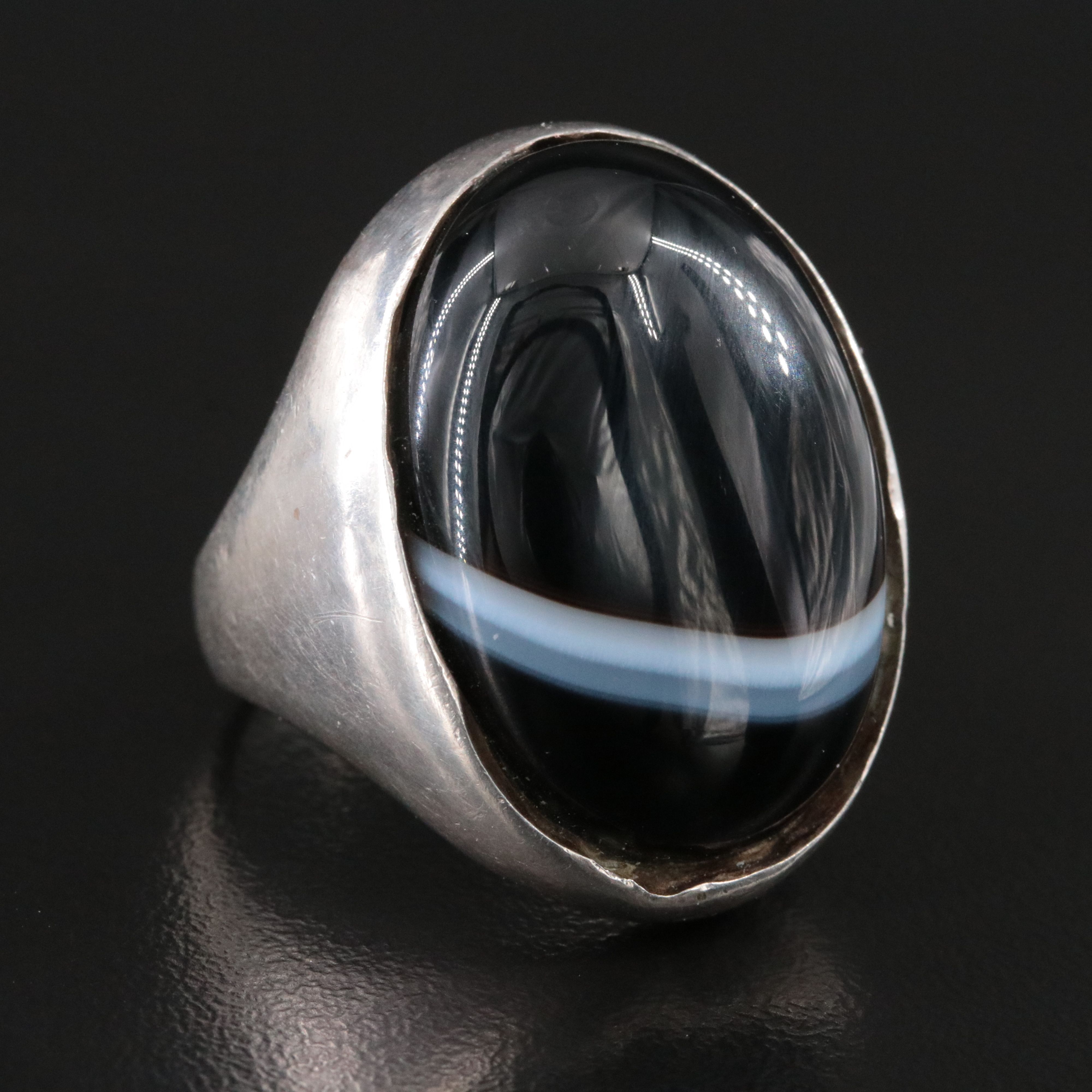 Kabana Sterling Onyx Ring