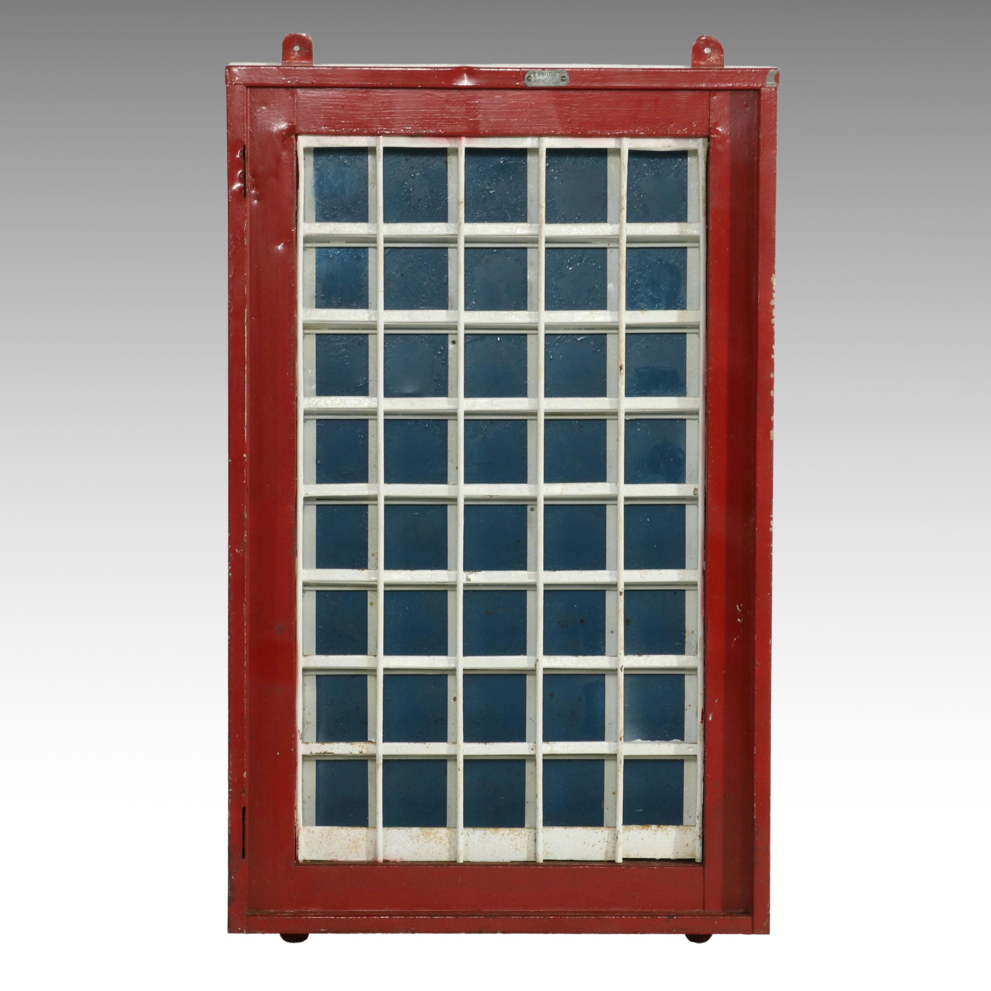 Keyless Lock Co. U.S. Post Office Department Wall-Mount Window Grille