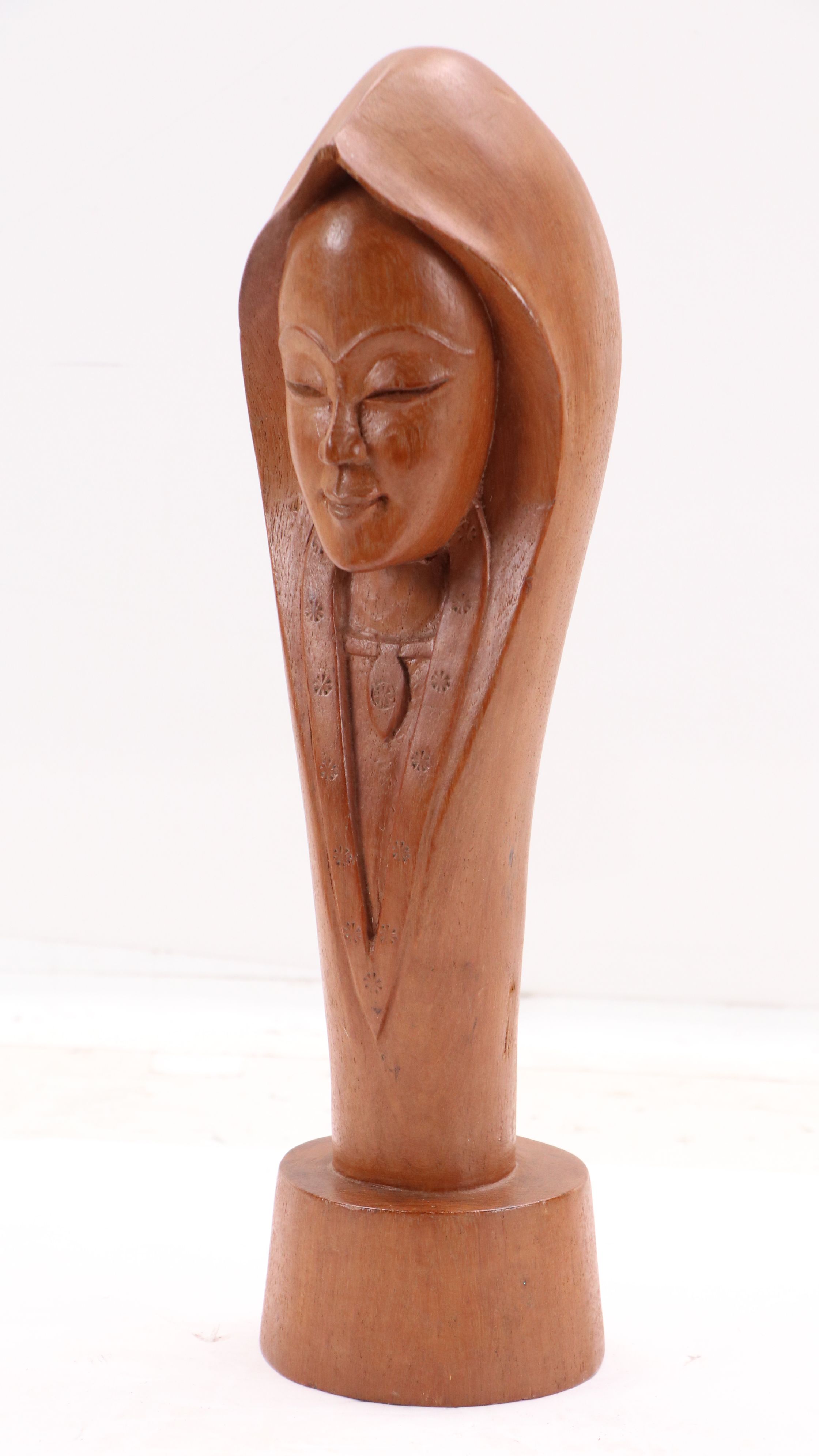 Southeast Asian Hand-Carved Wood Figures and Decorative Wall Mask