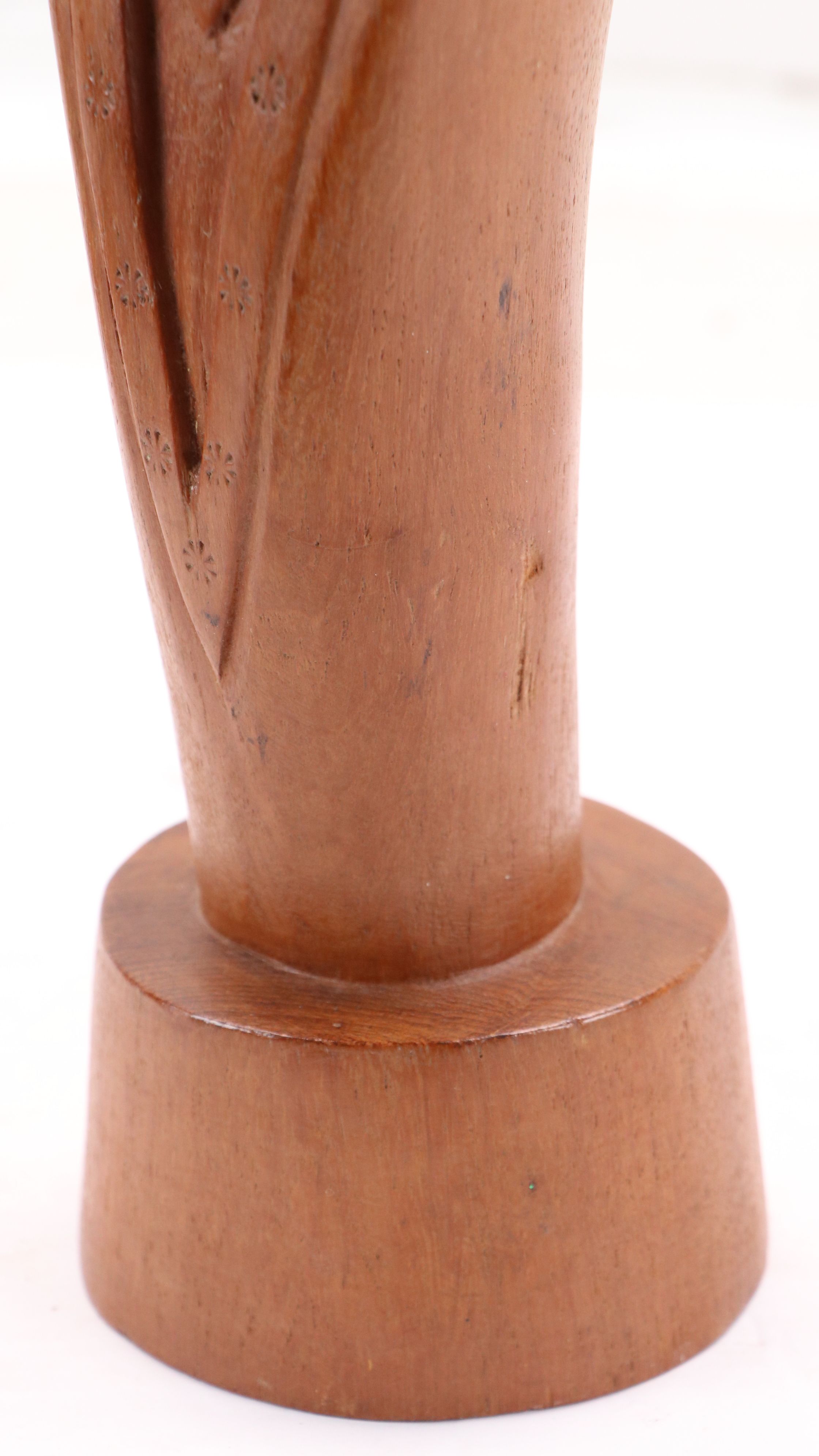 Southeast Asian Hand-Carved Wood Figures and Decorative Wall Mask