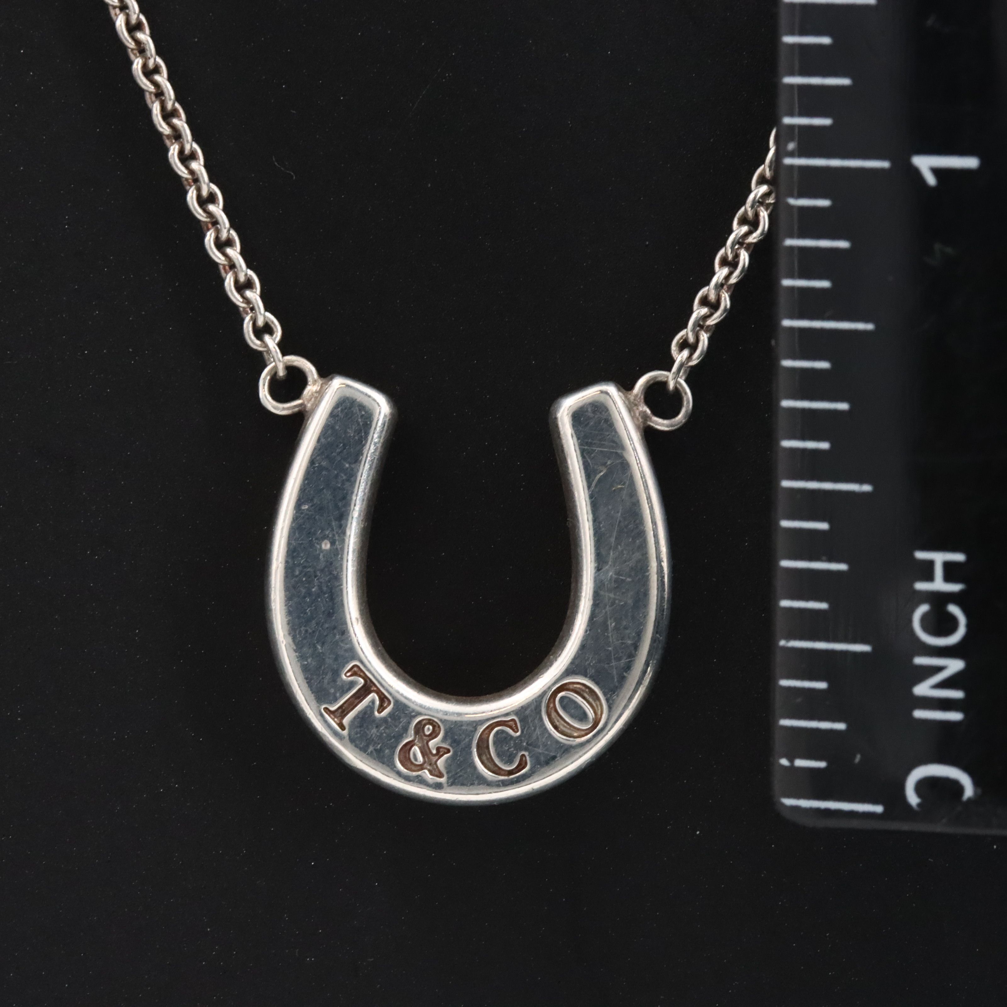 Tiffany & Co. Sterling Horseshoe Necklace