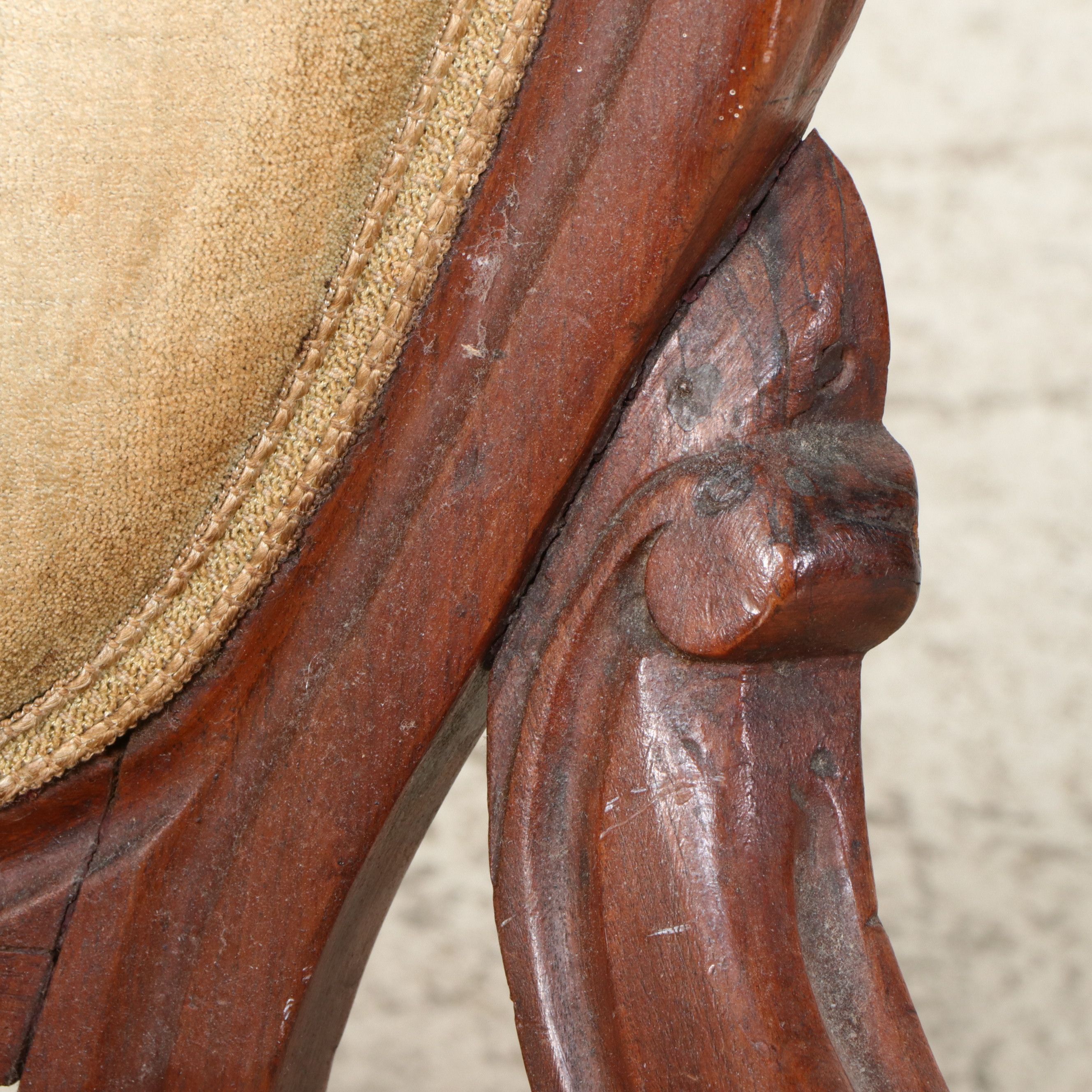 Victorian Rococo Revival Carved Walnut Side Chair, Circa 1860–1880