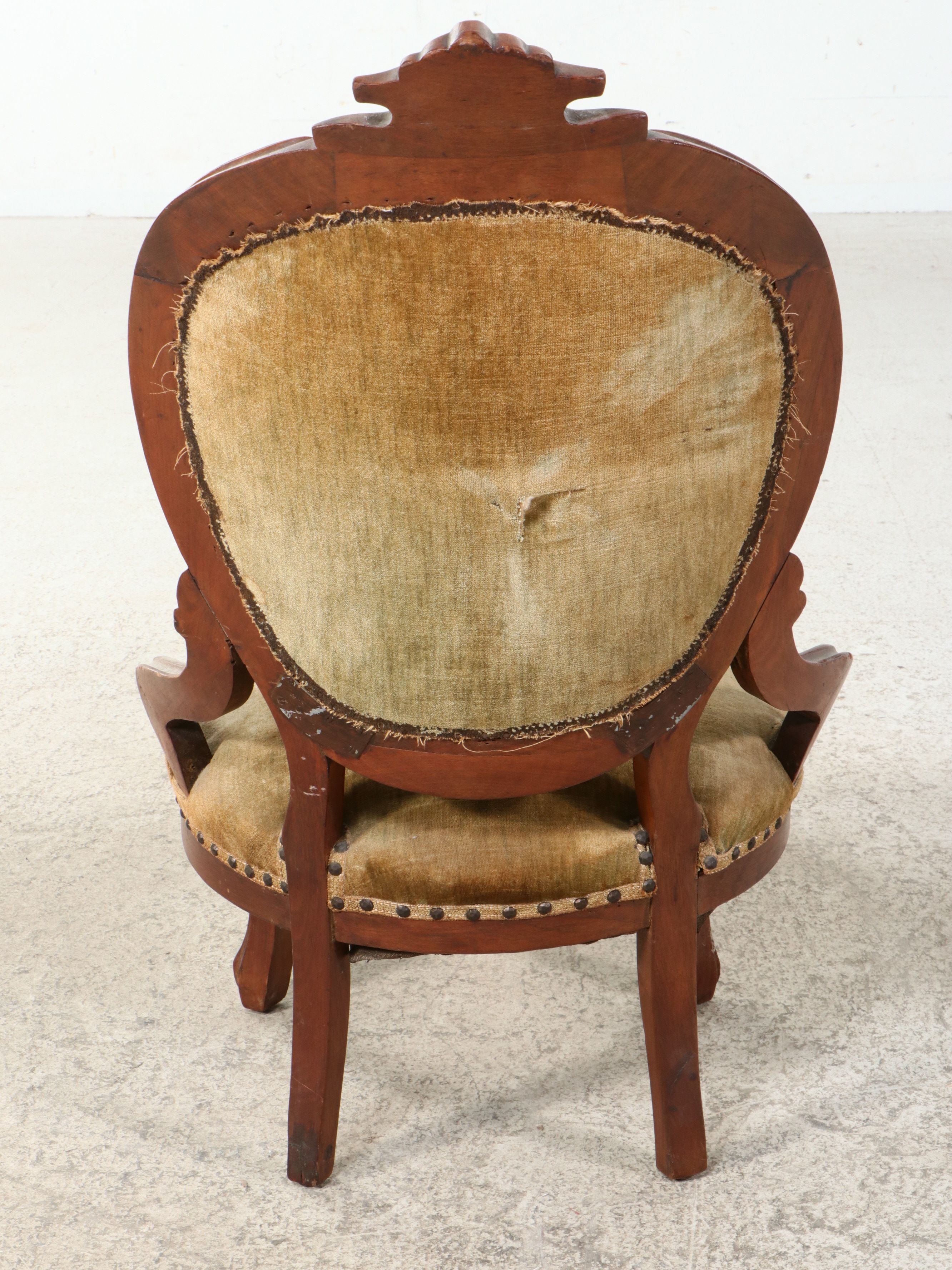 Victorian Rococo Revival Carved Walnut Side Chair, Circa 1860–1880
