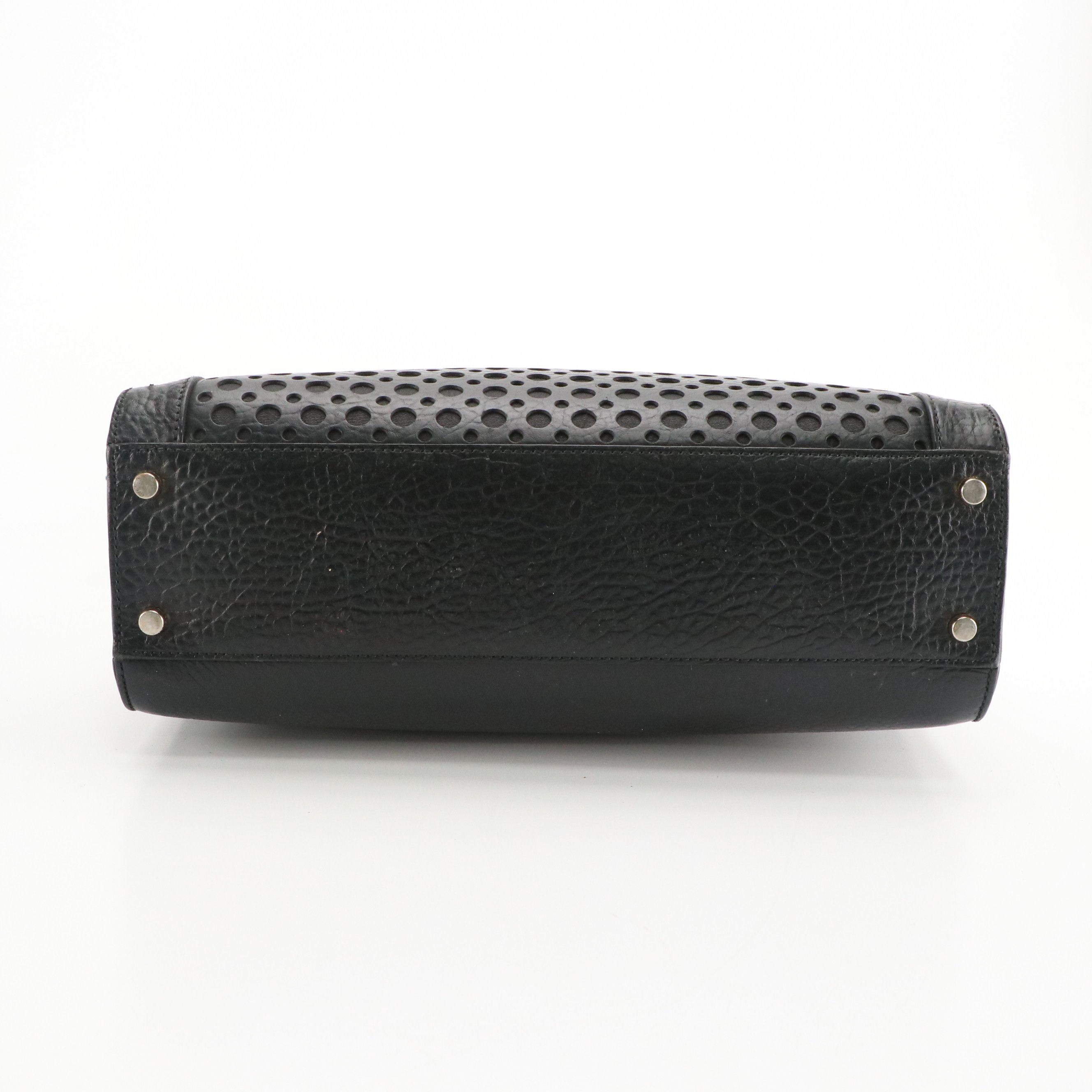 Kate Spade North-South Tote Bags in Black/Brown Grained Leather