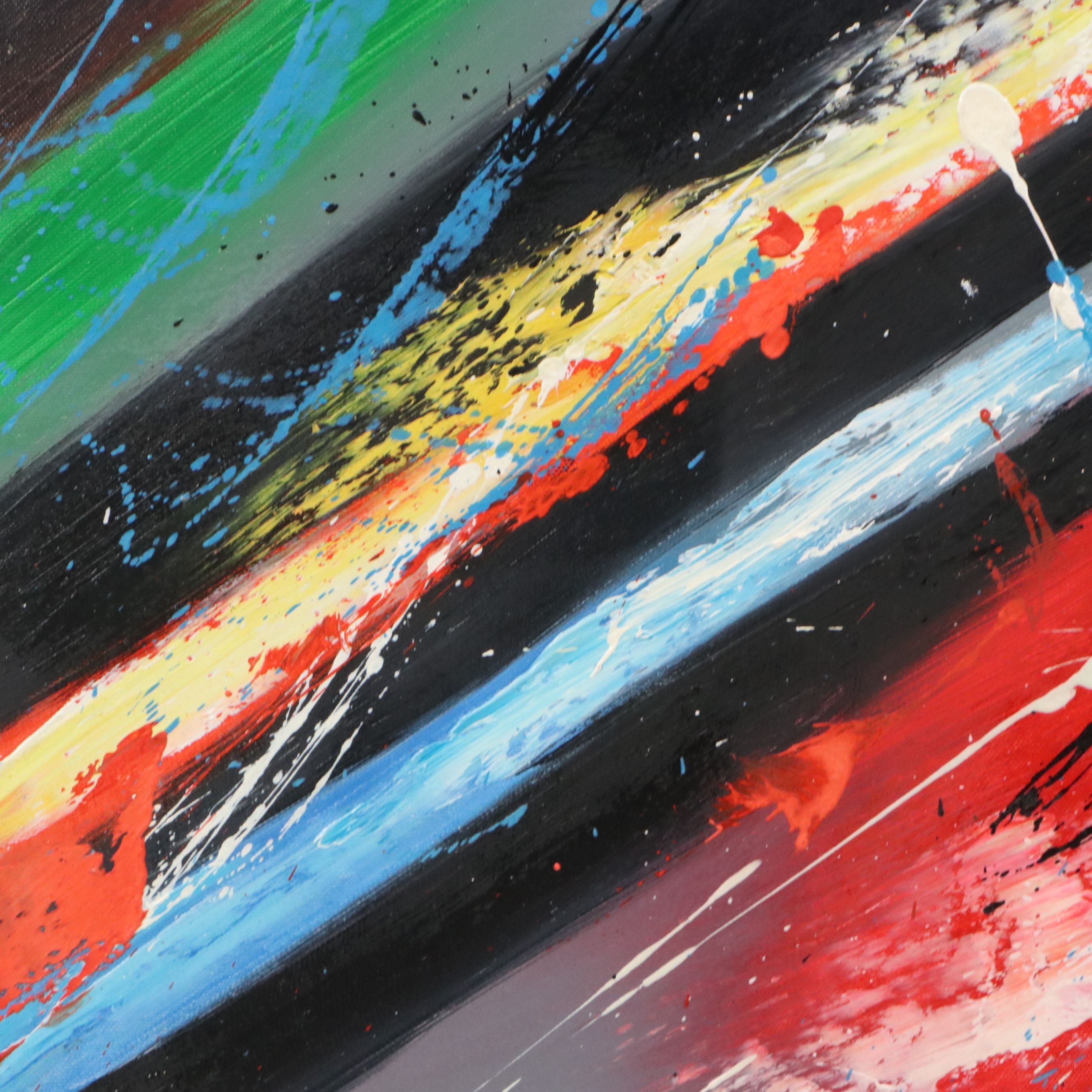 Abstract Expressionist Acrylic Painting, 21st Century