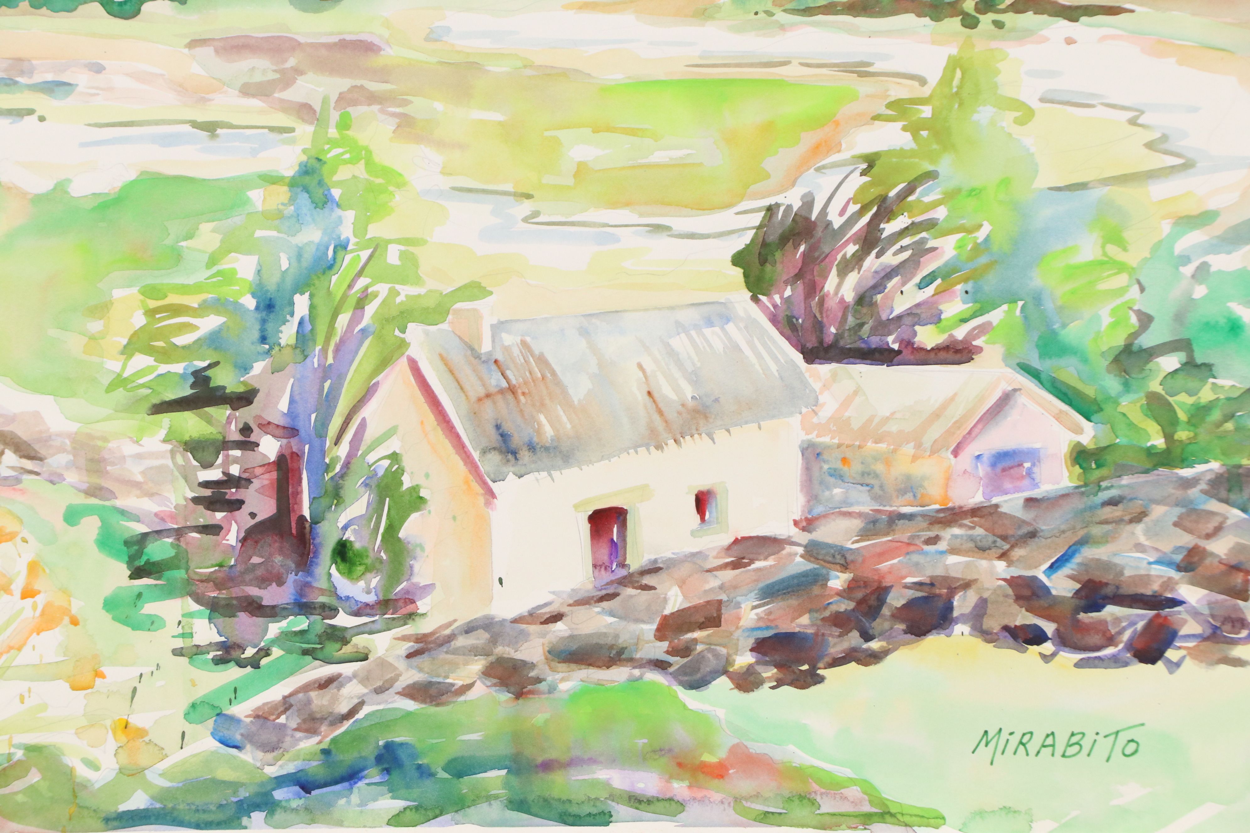 Mary Mirabito Watercolor Painting "West Ireland Vista," 2026