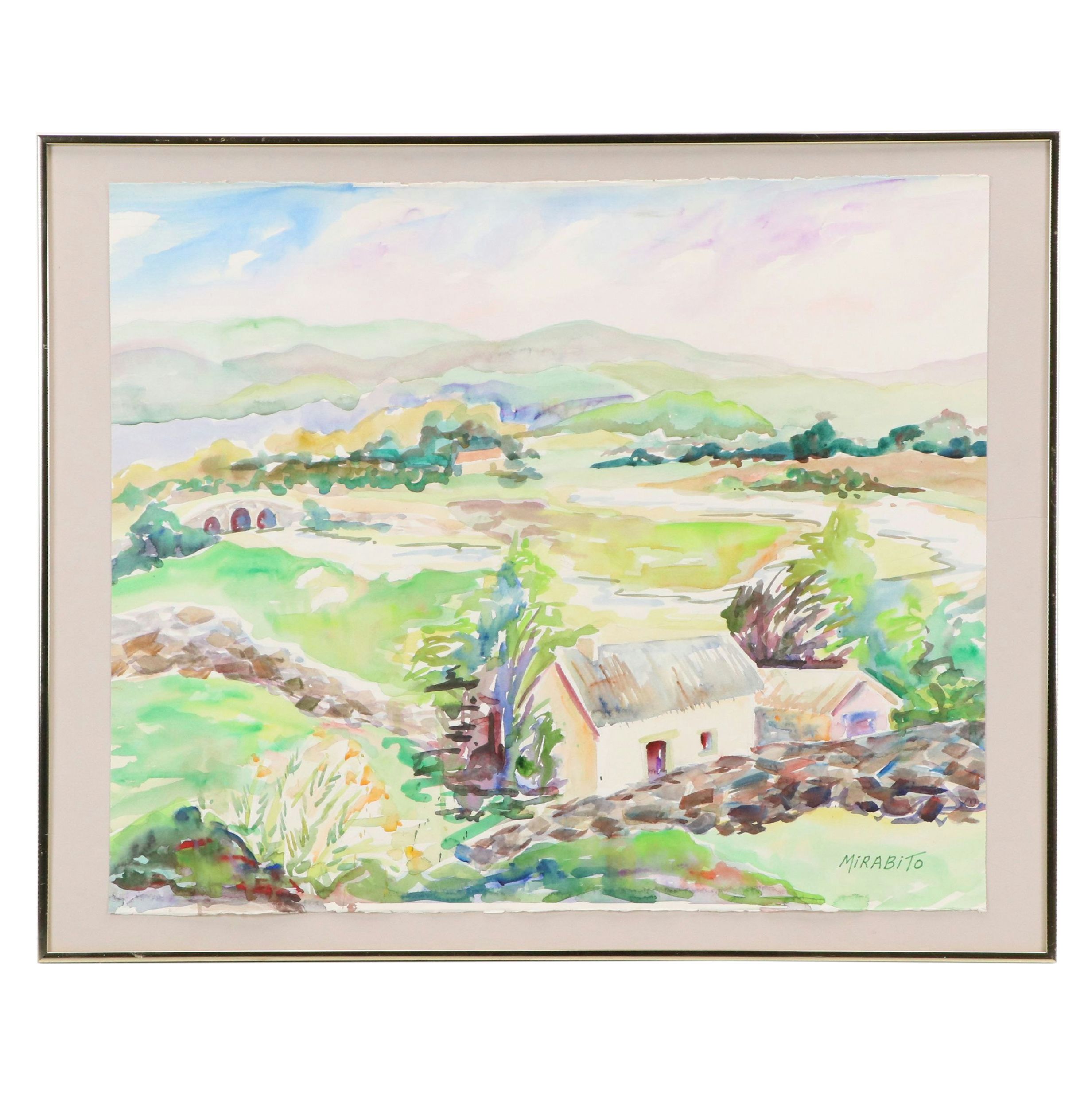 Mary Mirabito Watercolor Painting "West Ireland Vista," 2026