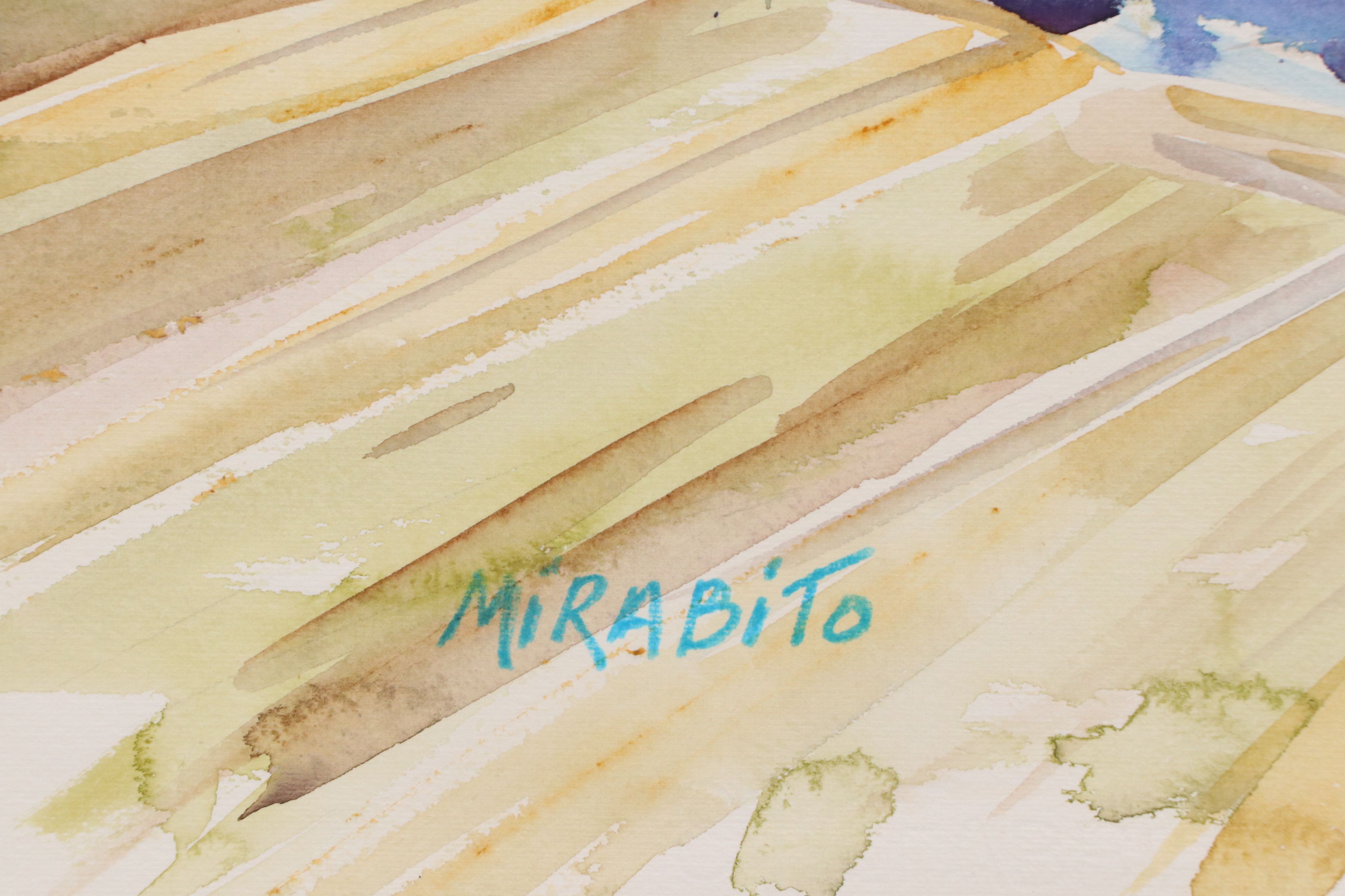 Mary Mirabito Watercolor Painting "Maine Harbor Scene," 2026