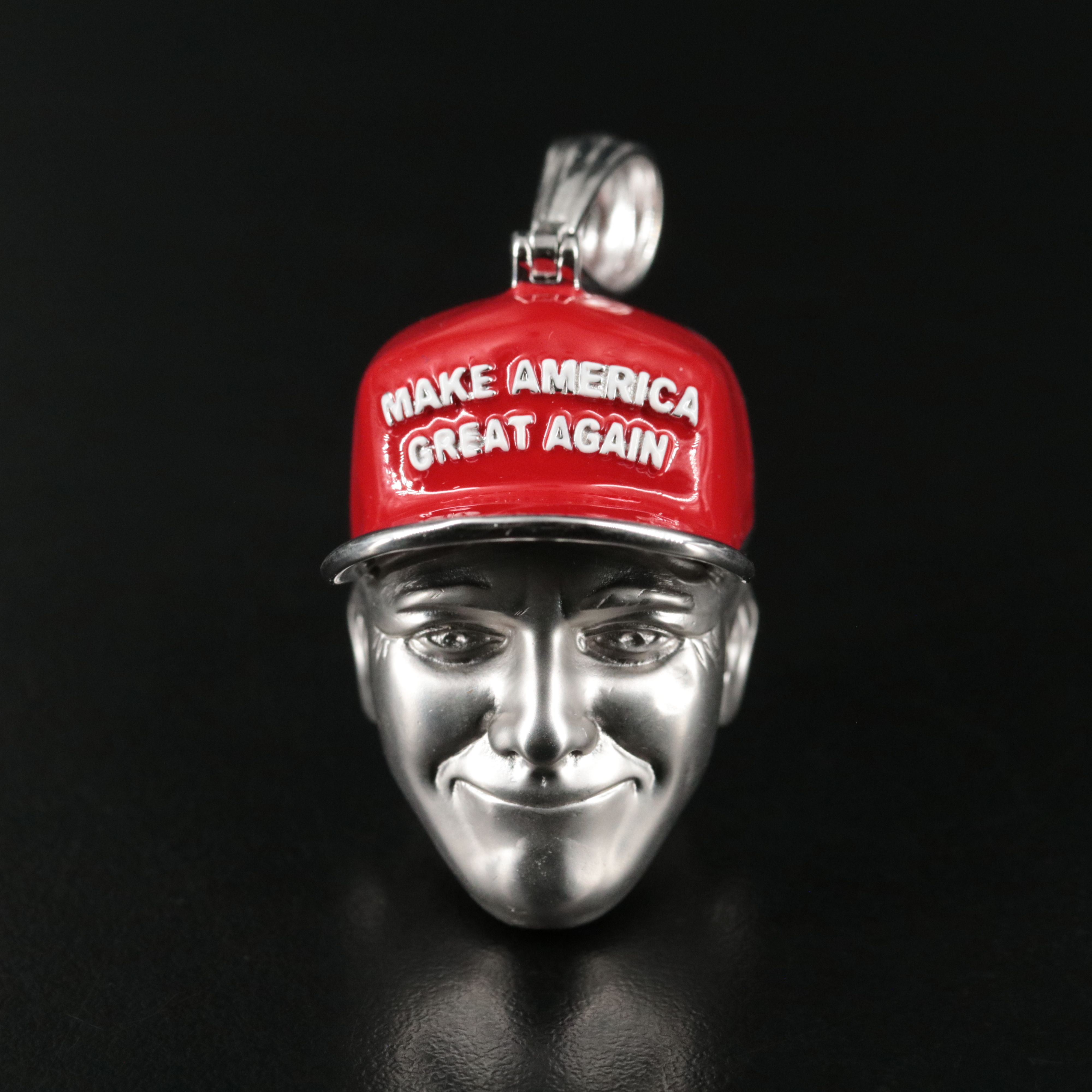 .999 silver MAGA Trump Pendant