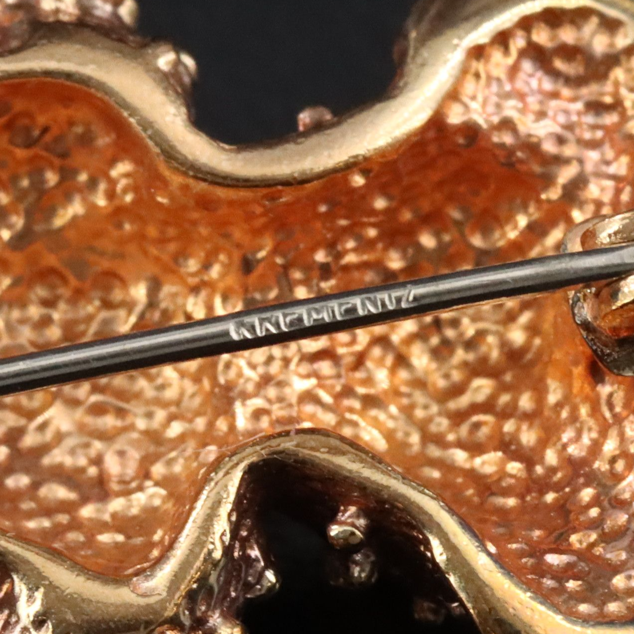 Krementz Teddy Bear Brooch with Rhinestones