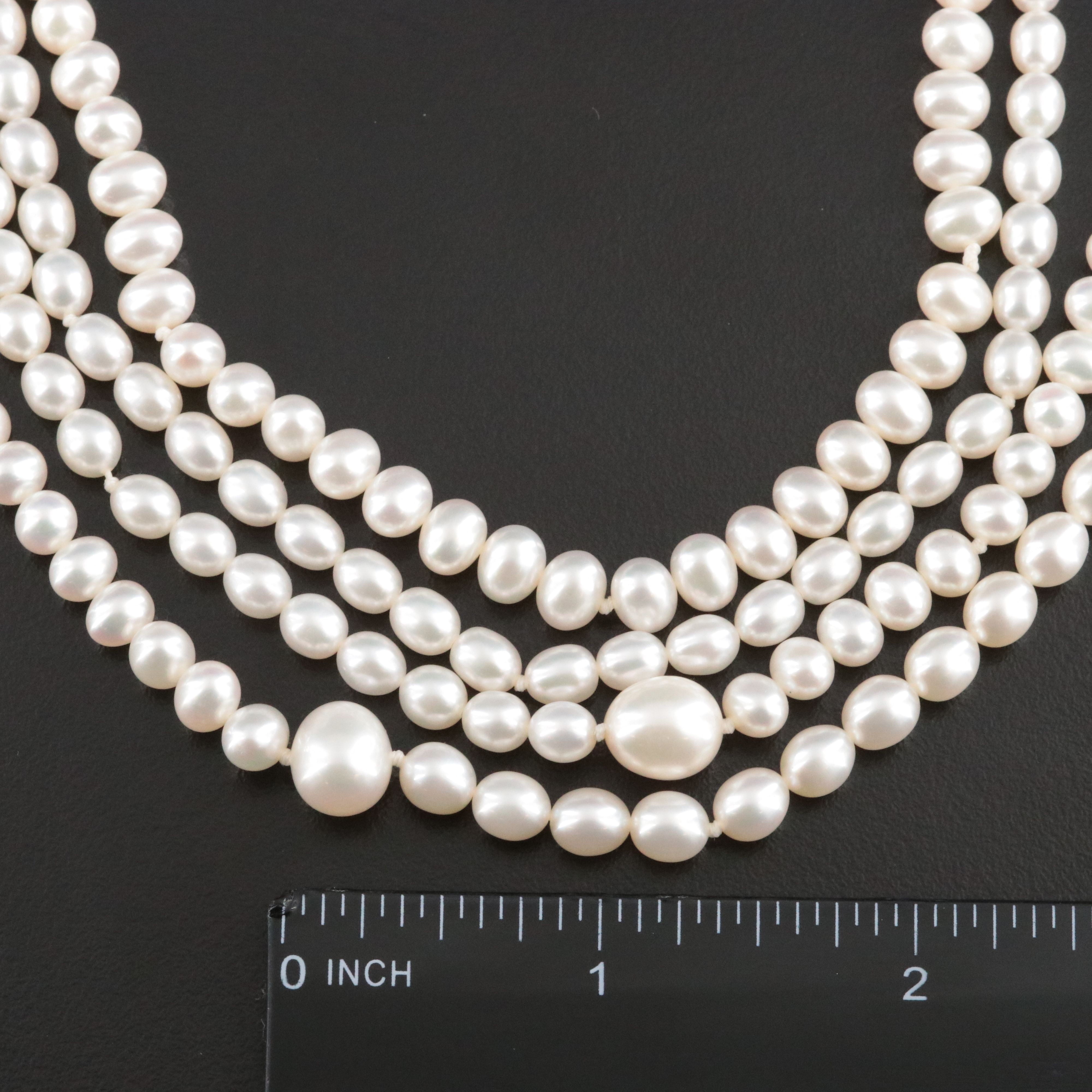 Tiffany & Co. Ziegfeld Endless Pearl Necklace with 18K Bead
