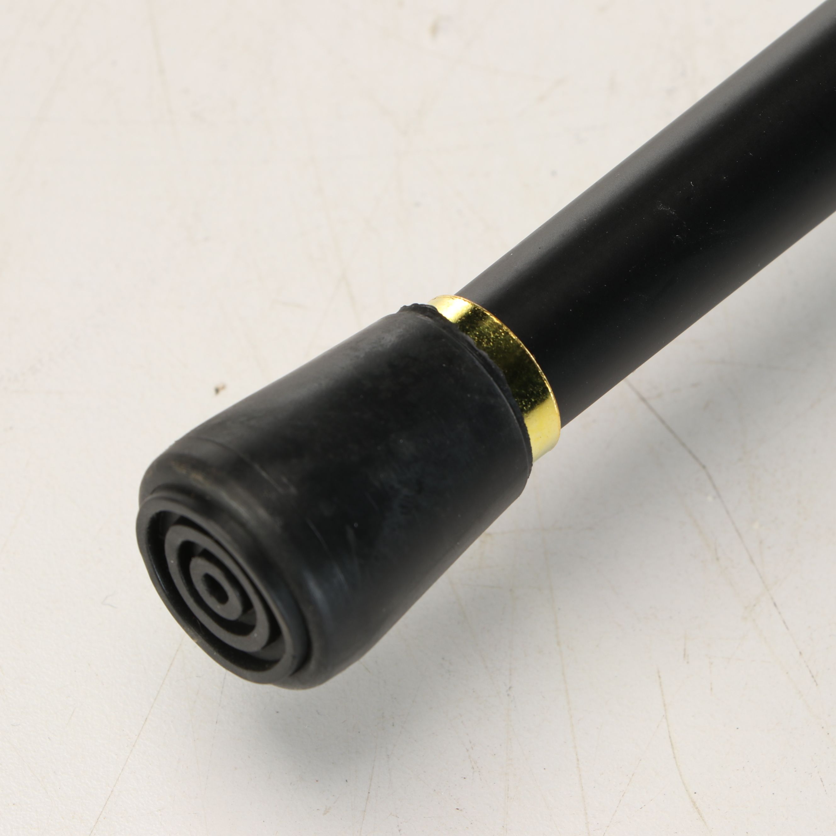 Floral Arabesque Gold Tone Derby-Handled Walking Cane