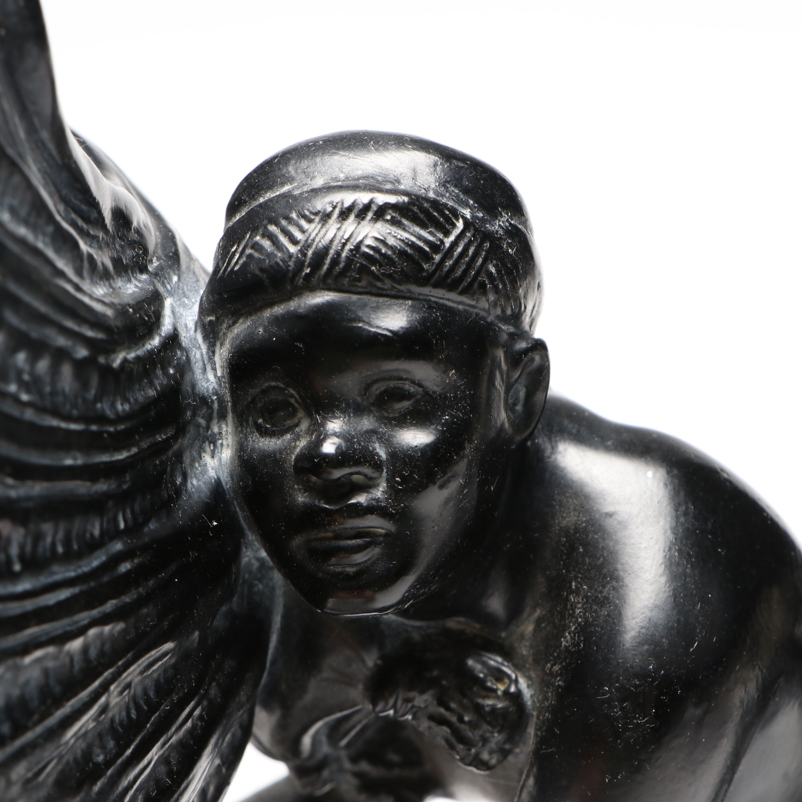 Alexander Backer Co. Chalkware Figural Pedestal Bowls, Mid-20th Century