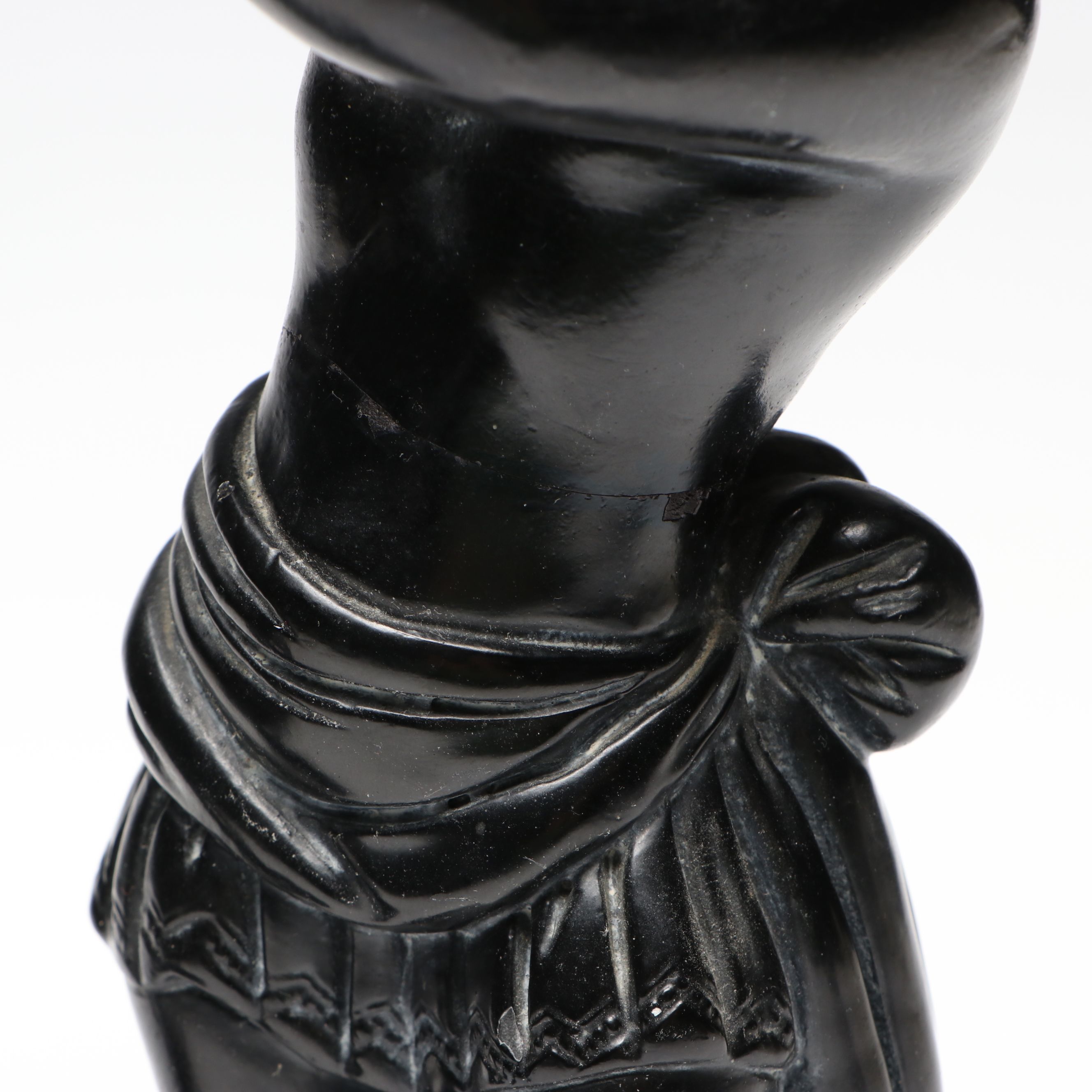 Alexander Backer Co. Chalkware Figural Pedestal Bowls, Mid-20th Century