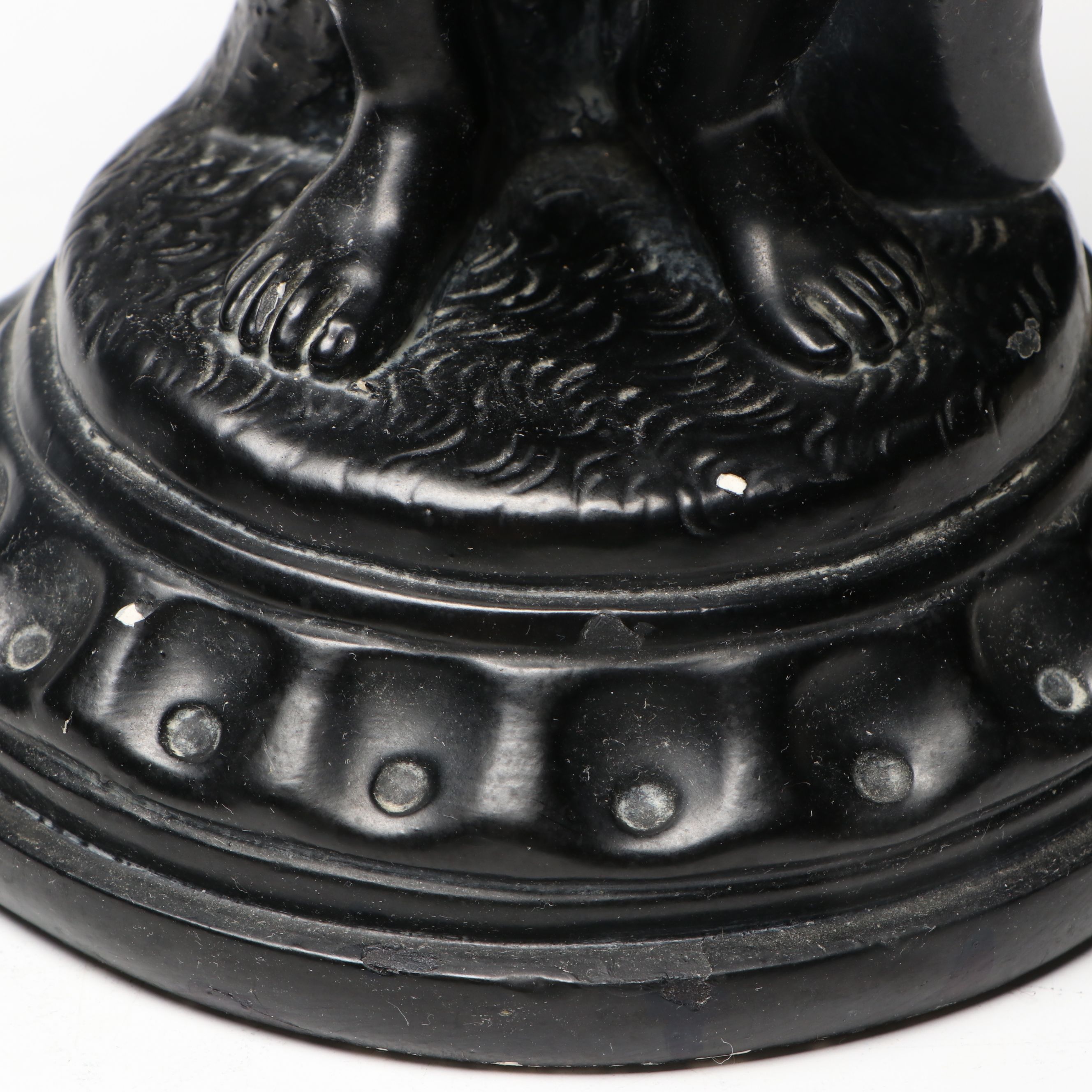 Alexander Backer Co. Chalkware Figural Pedestal Bowls, Mid-20th Century