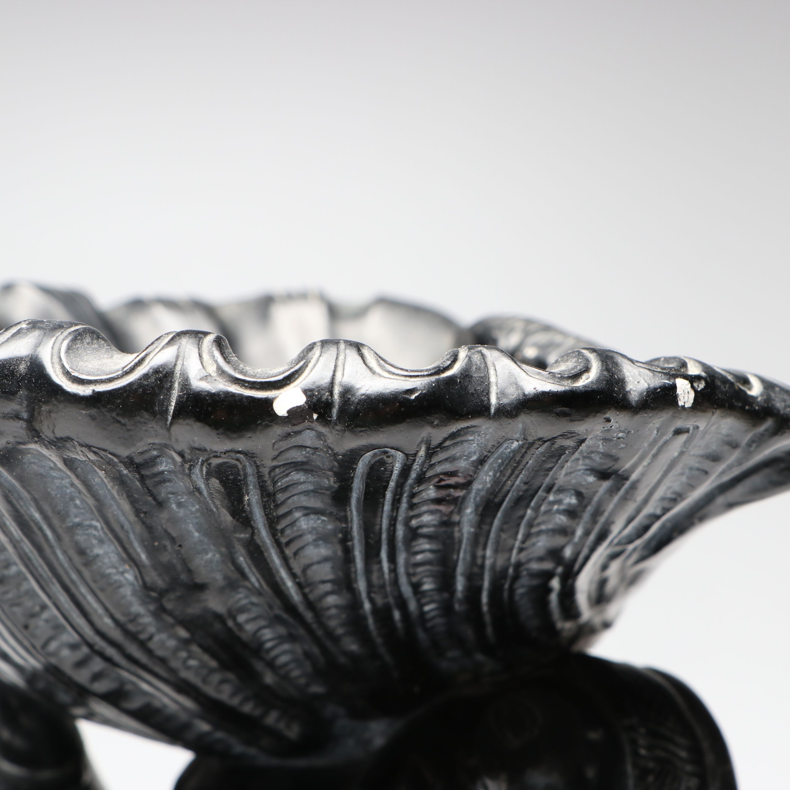 Alexander Backer Co. Chalkware Figural Pedestal Bowls, Mid-20th Century