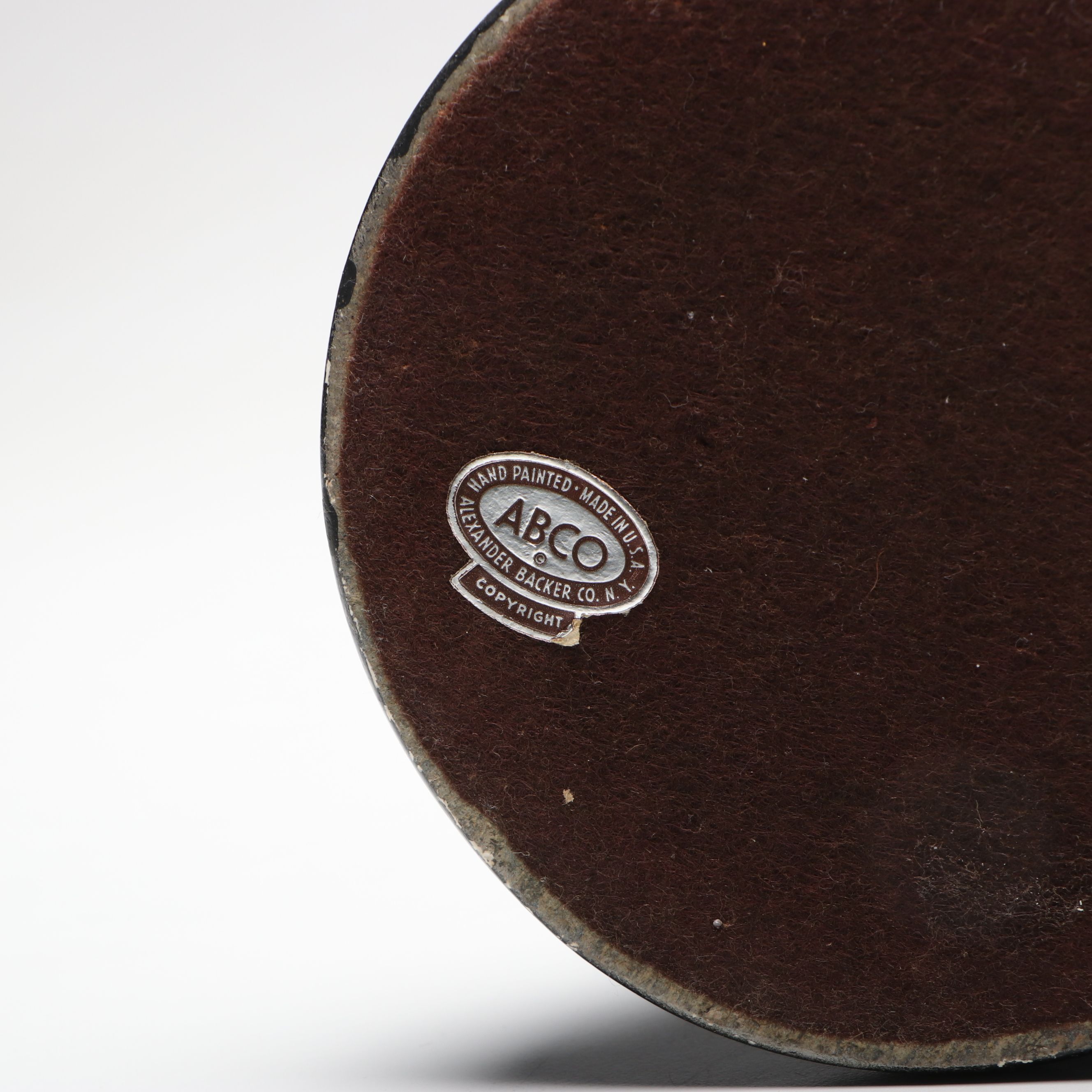 Alexander Backer Co. Chalkware Figural Pedestal Bowls, Mid-20th Century