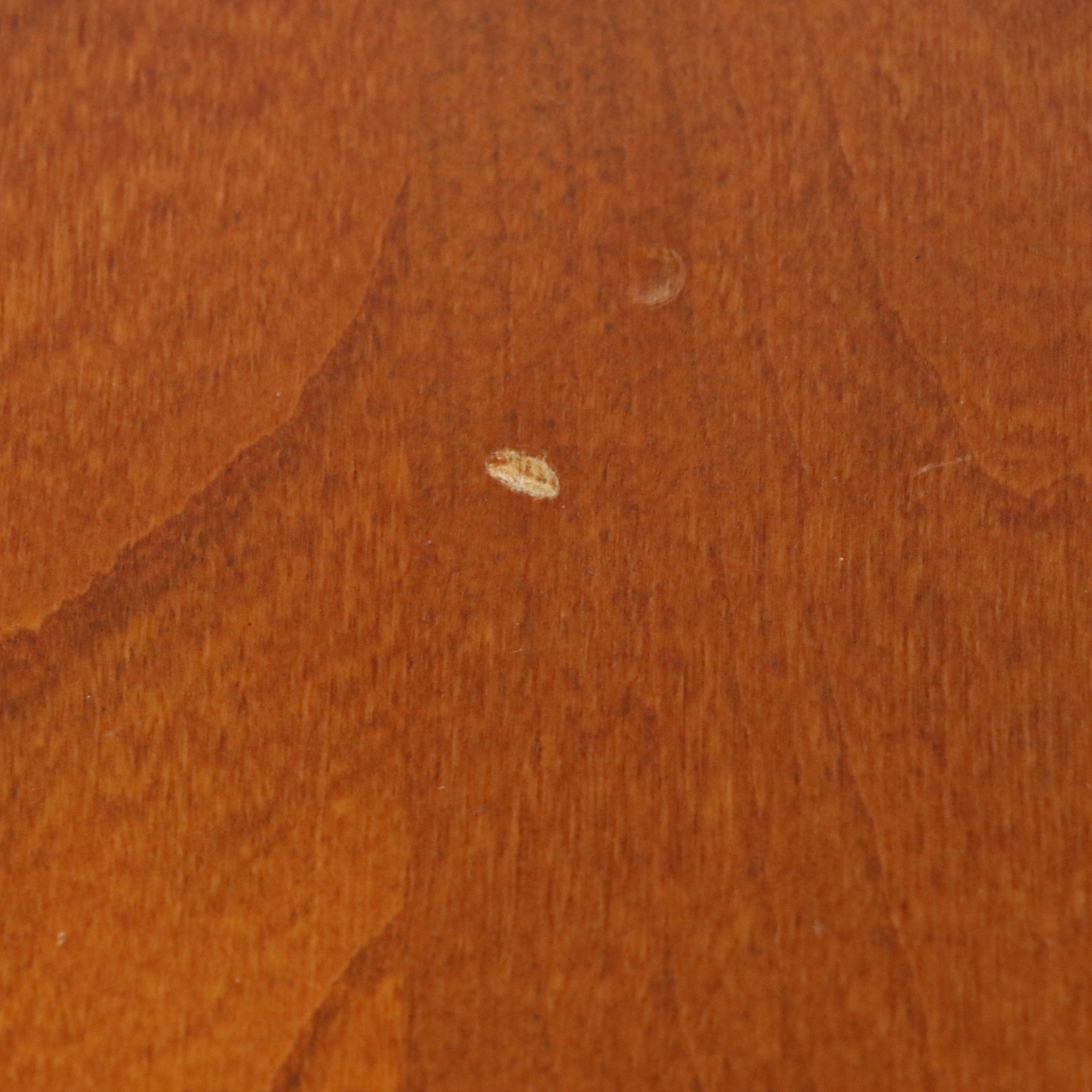 Pair of Cherry Wood Modern Hepplewhite Style Nightstands