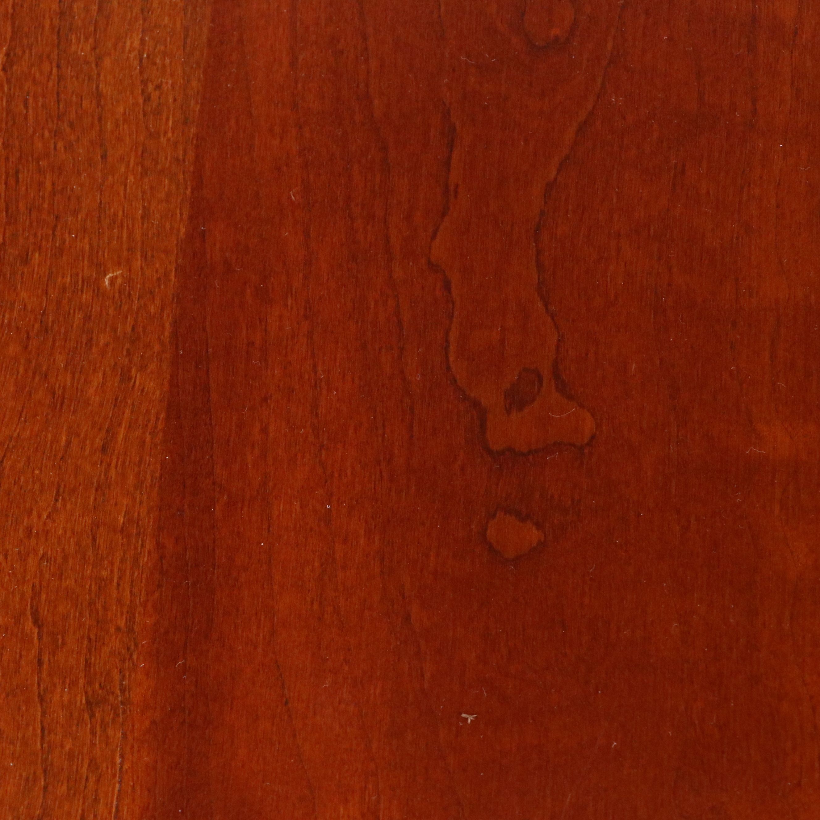 Pair of Cherry Wood Modern Hepplewhite Style Nightstands