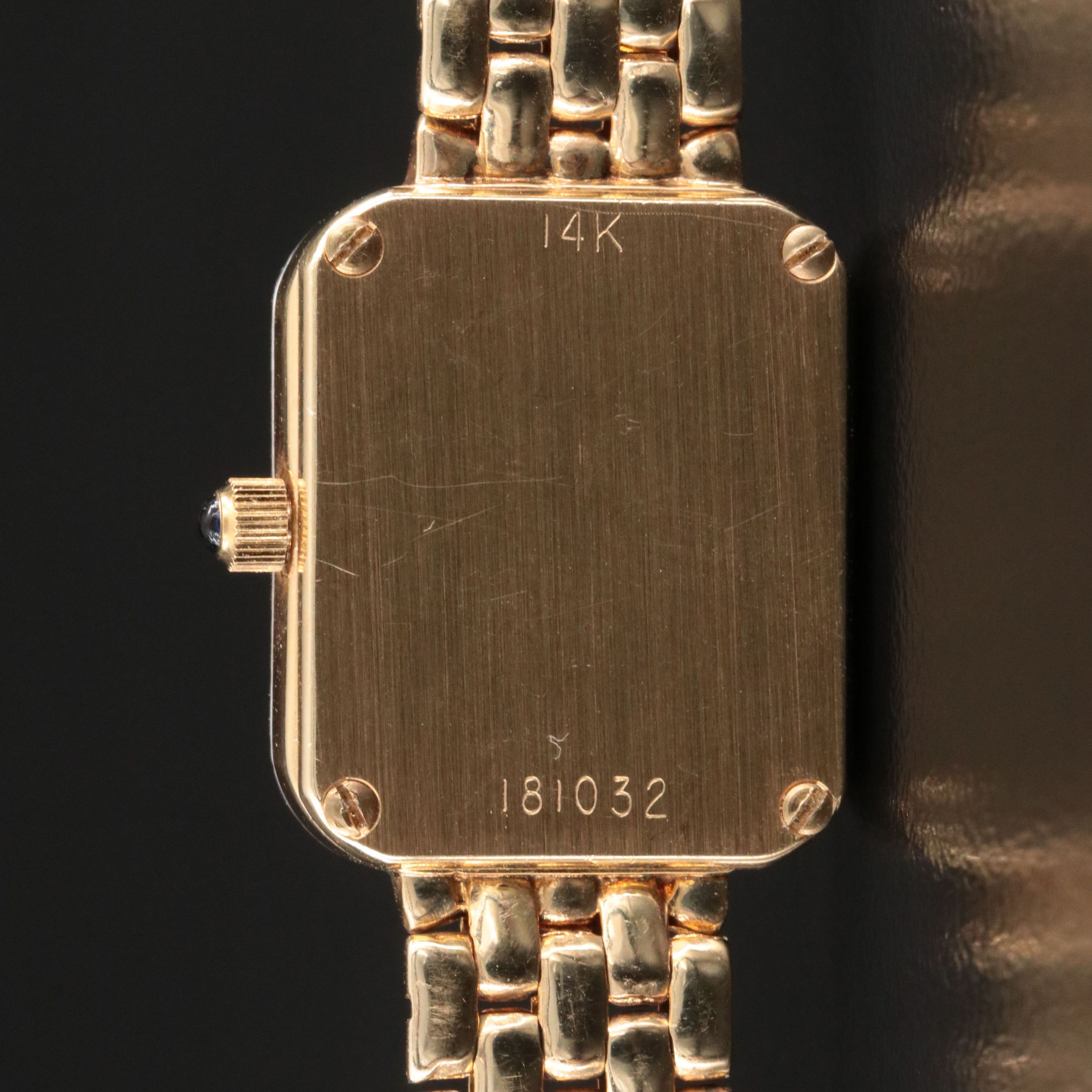 14K Jaguar Pink M.O.P. Diamond Dial & Bezel Quartz Watch