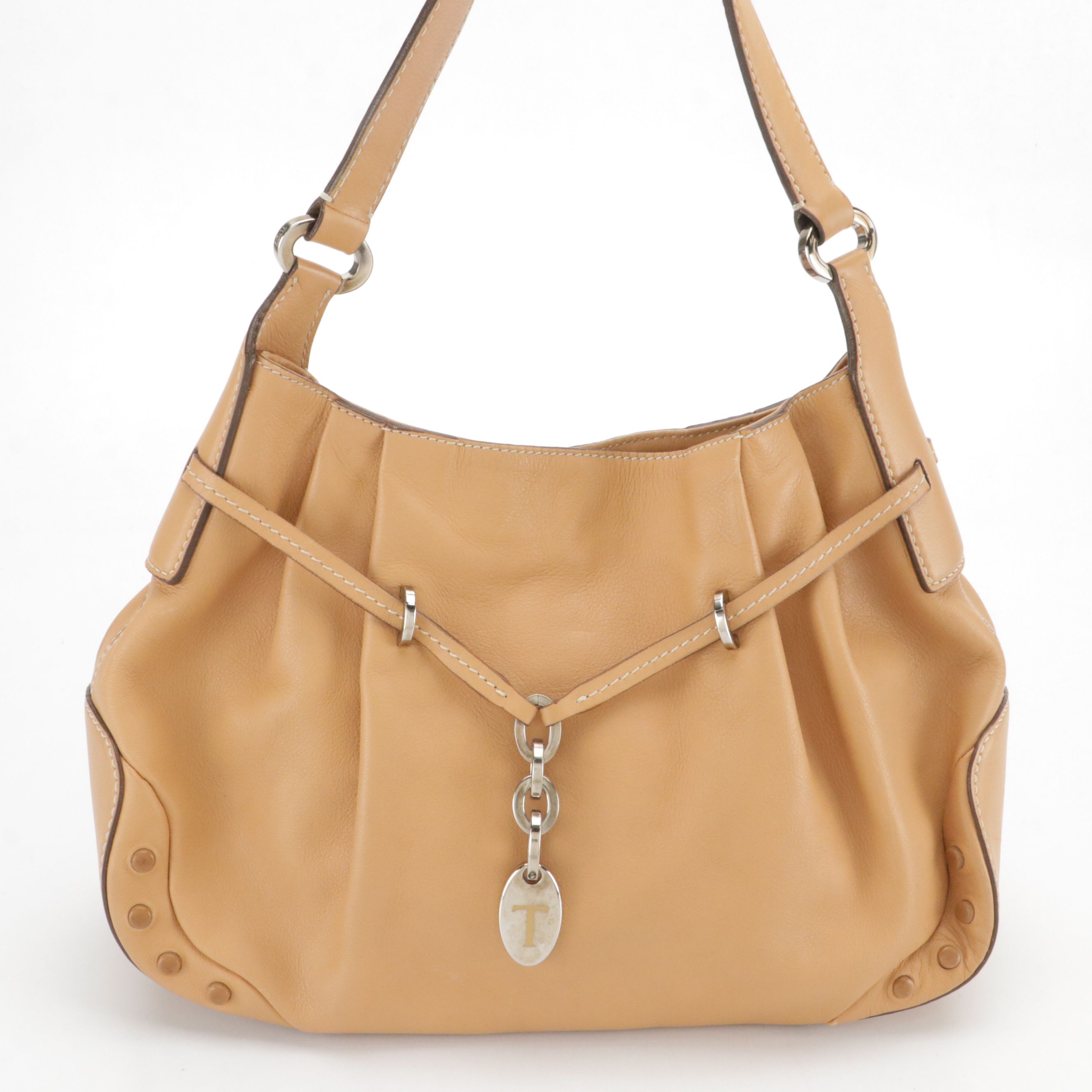 Tod's Hobo Shoulder Bag in Tan Leather