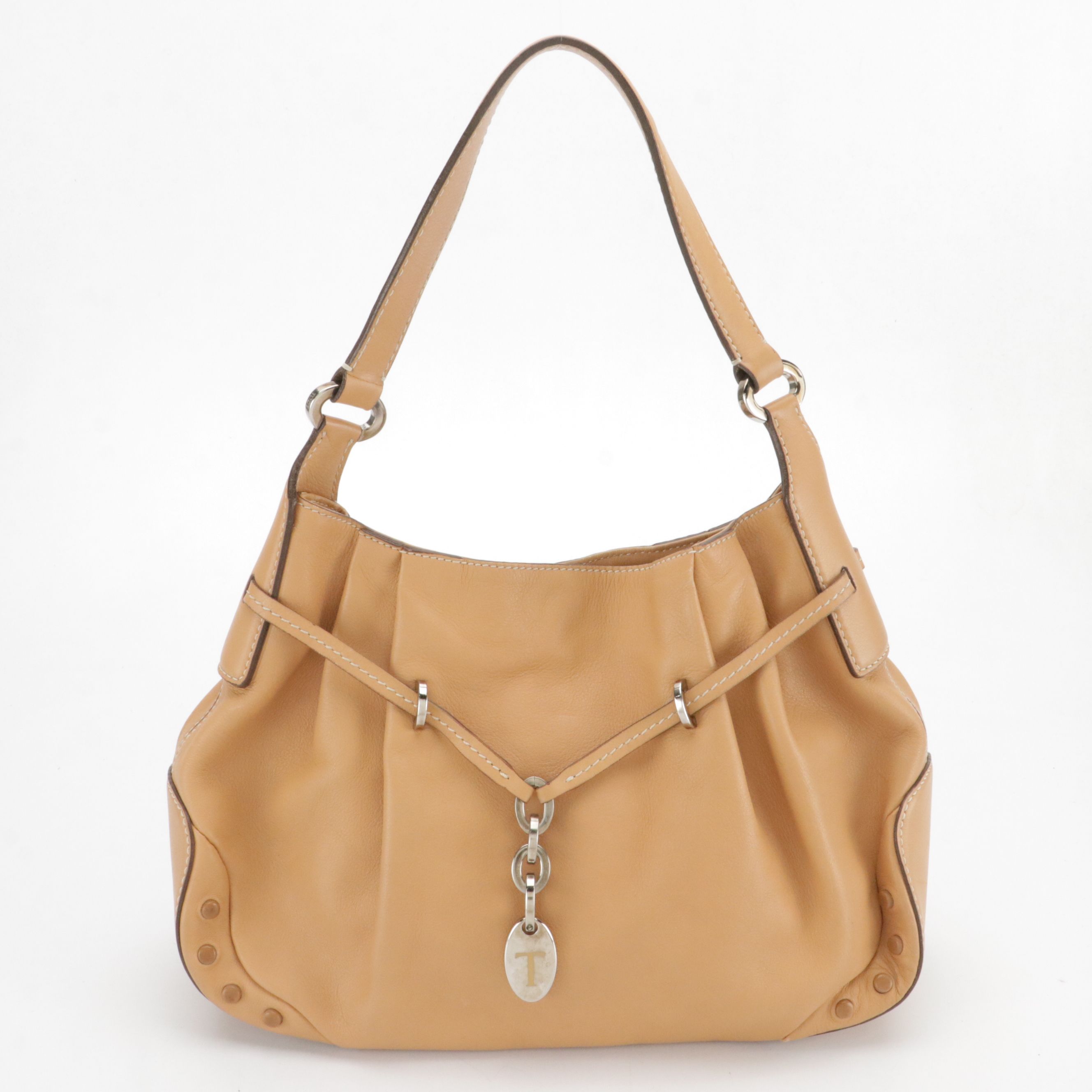 Tod's Hobo Shoulder Bag in Tan Leather