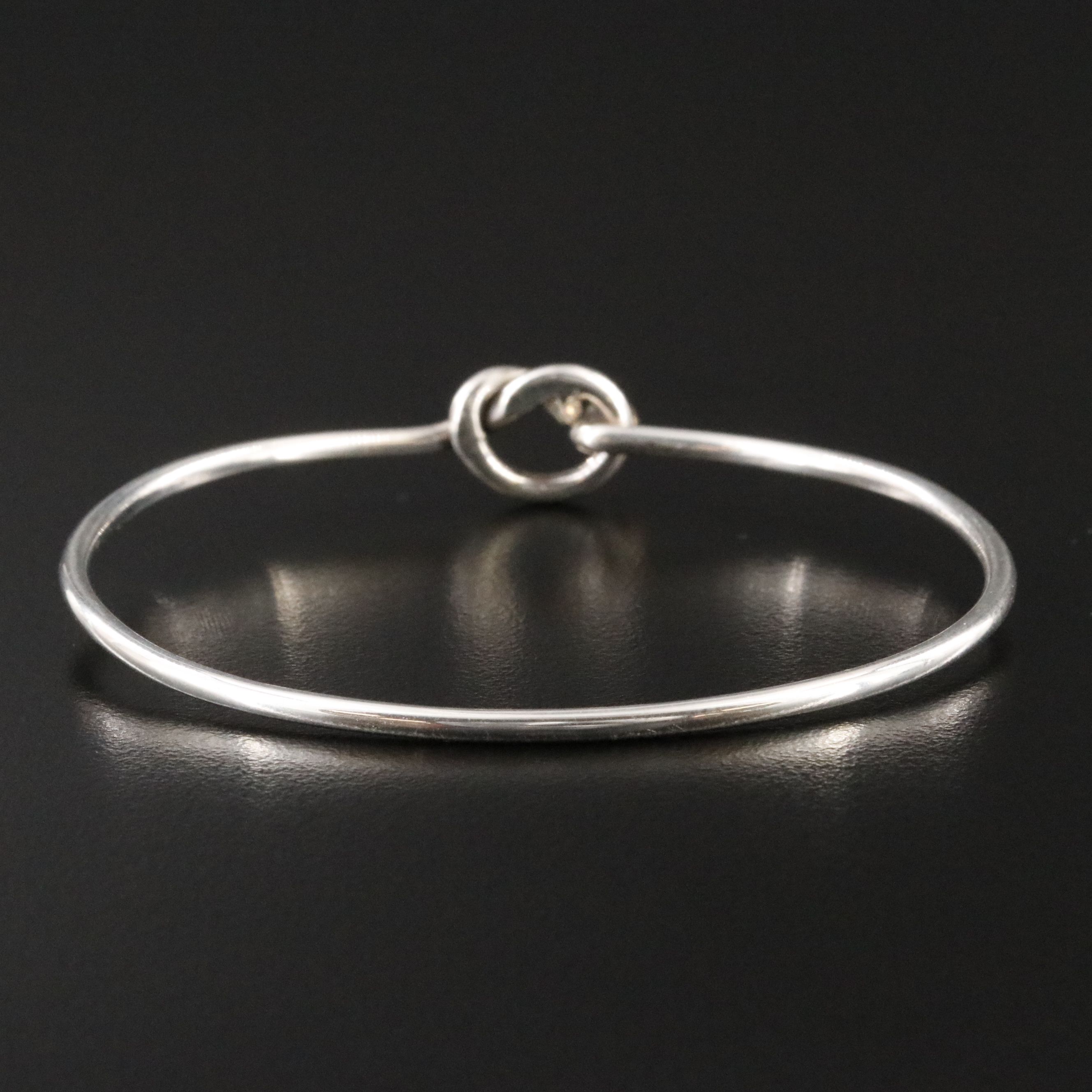 Tiffany & Co. Sterling Love Knot Hook and Eye Bracelet