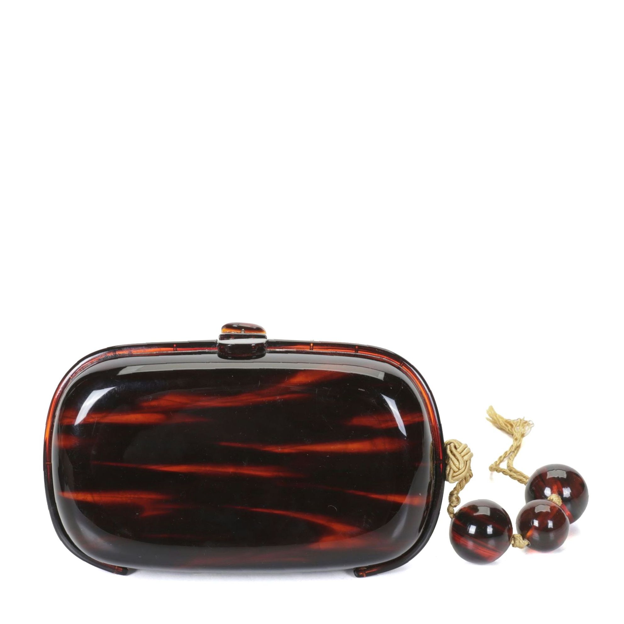 Bottega Veneta Tortoiseshell Acrylic Minaudière